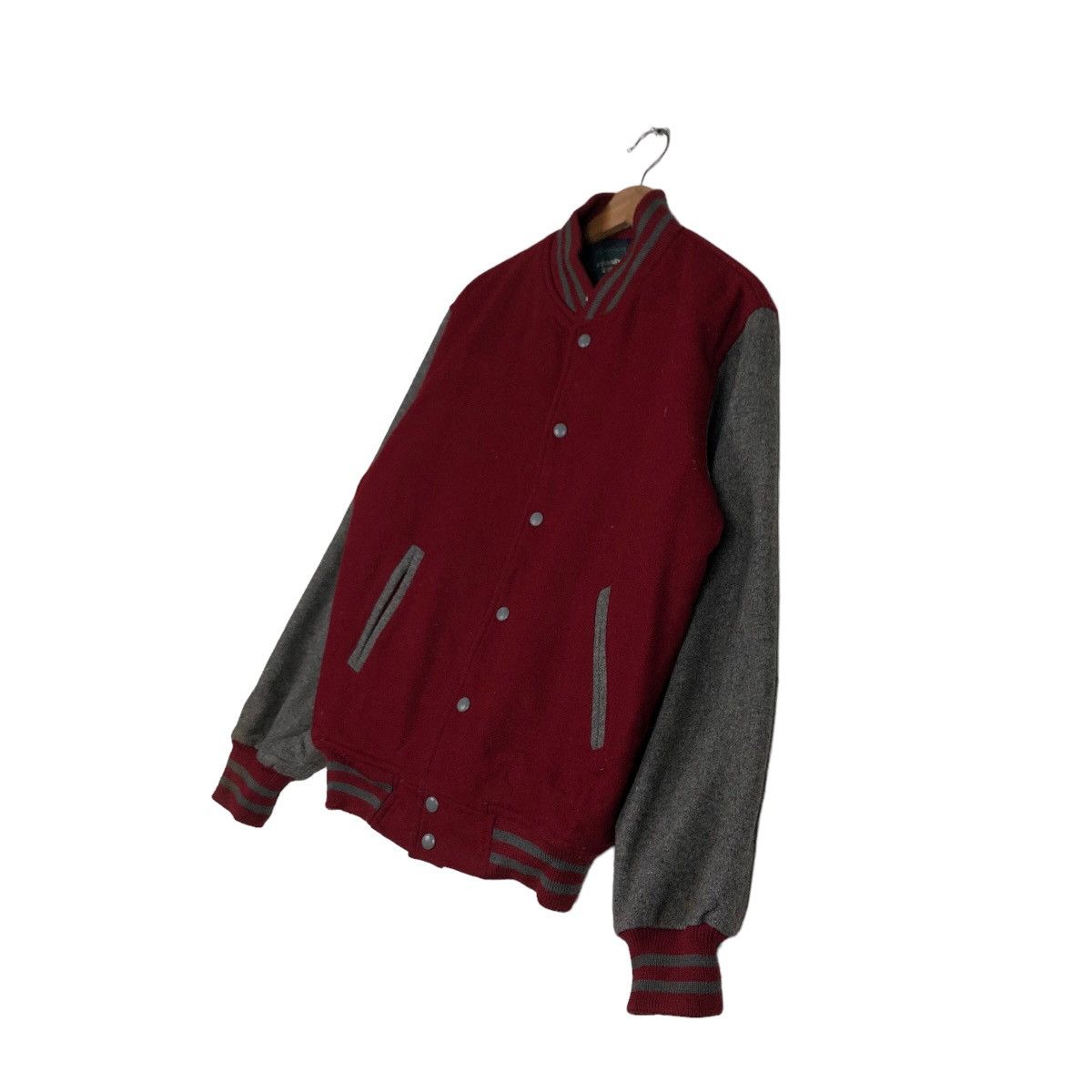 Japanese Brand 🔥Vtg Varsity Jacket Wool University Shop Issey Miyake Size US L / EU 52-54 / 3 - 2 Thumbnail