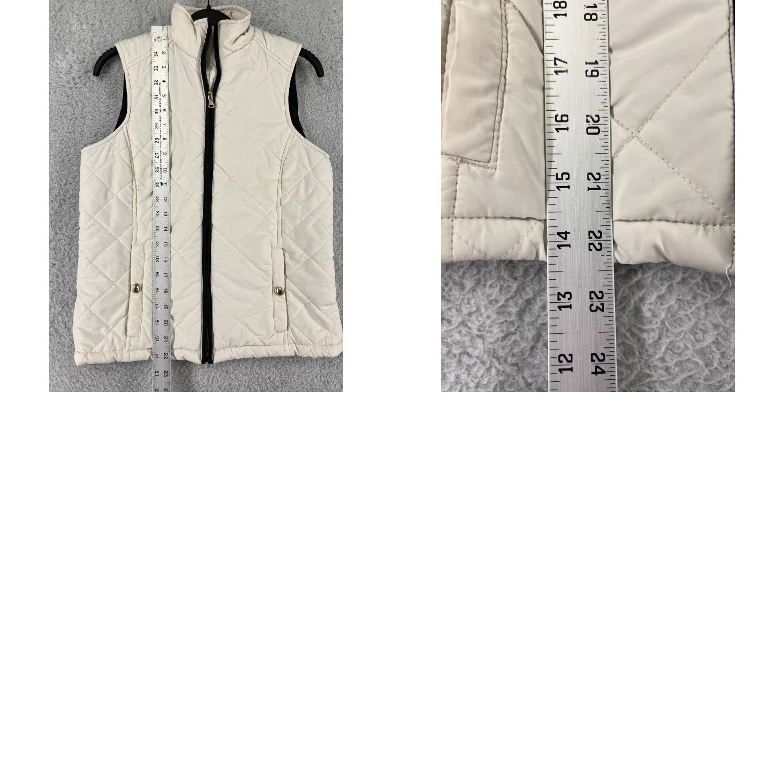 Ralph Lauren Lauren Ralph Lauren Vest Womens XS White Full Zip Pockets Polyester Vest Size XS / US 0-2 / IT 36-38 - 9 Thumbnail