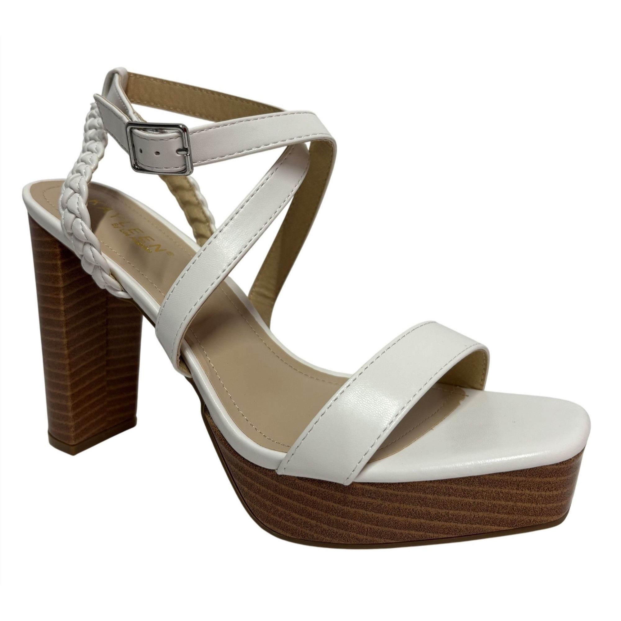 Other KAYLEEN / Tempest-8 / White / Platform / Block Heel / Sandal Size US 10 / IT 40 - 1 Thumbnail