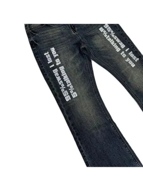Vintage VIBE hiphop pattern flarrd y2k jeans Size US 32 / EU 48 - 3 Thumbnail