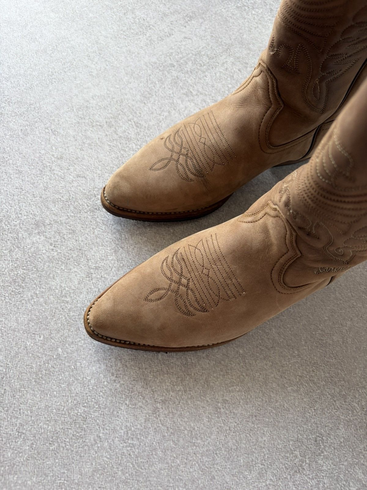 Sancho Boots Vintage Sancho Western Cowboy Leather Brown Boots Size 39 Size US 8 / IT 38 - 10 Thumbnail