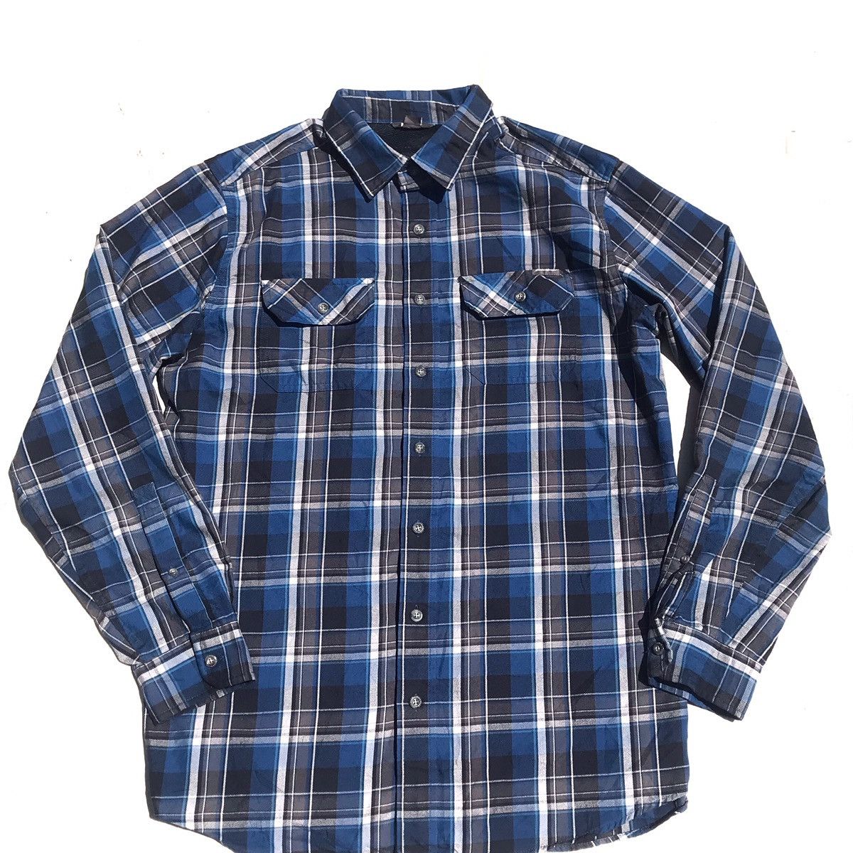 Eddie Bauer × Flannel × Hysteric Glamour Eddie Bauer Flannel 2 chest Pocket Long Sleeves Shirt blue Size US XL / EU 56 / 4 - 10 Thumbnail