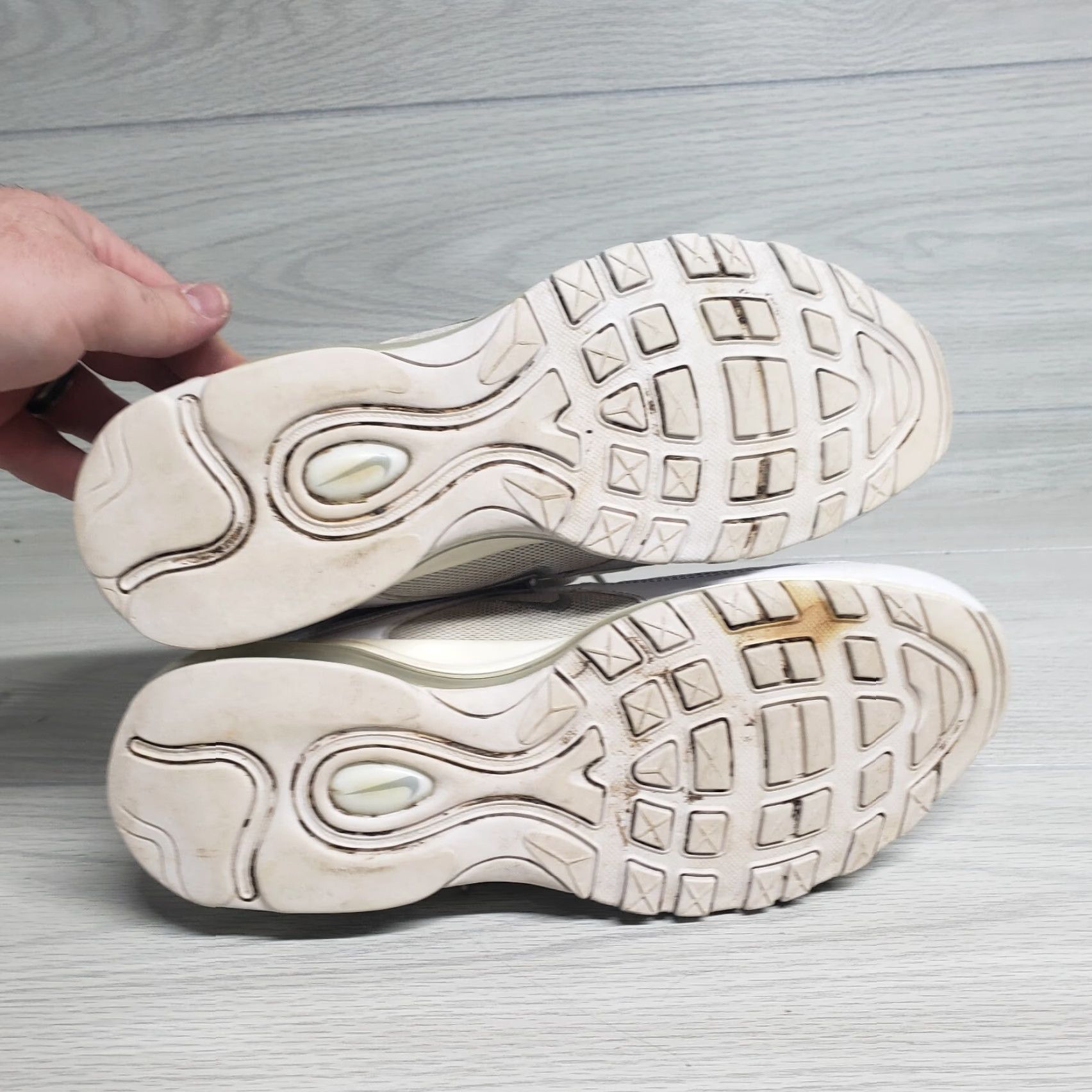 Nike Nike Air Max 97 Running Shoes Men's Size 11.5 White Reflective Silver Athletic Sneakers Size US 11.5 / EU 44-45 - 6 Thumbnail