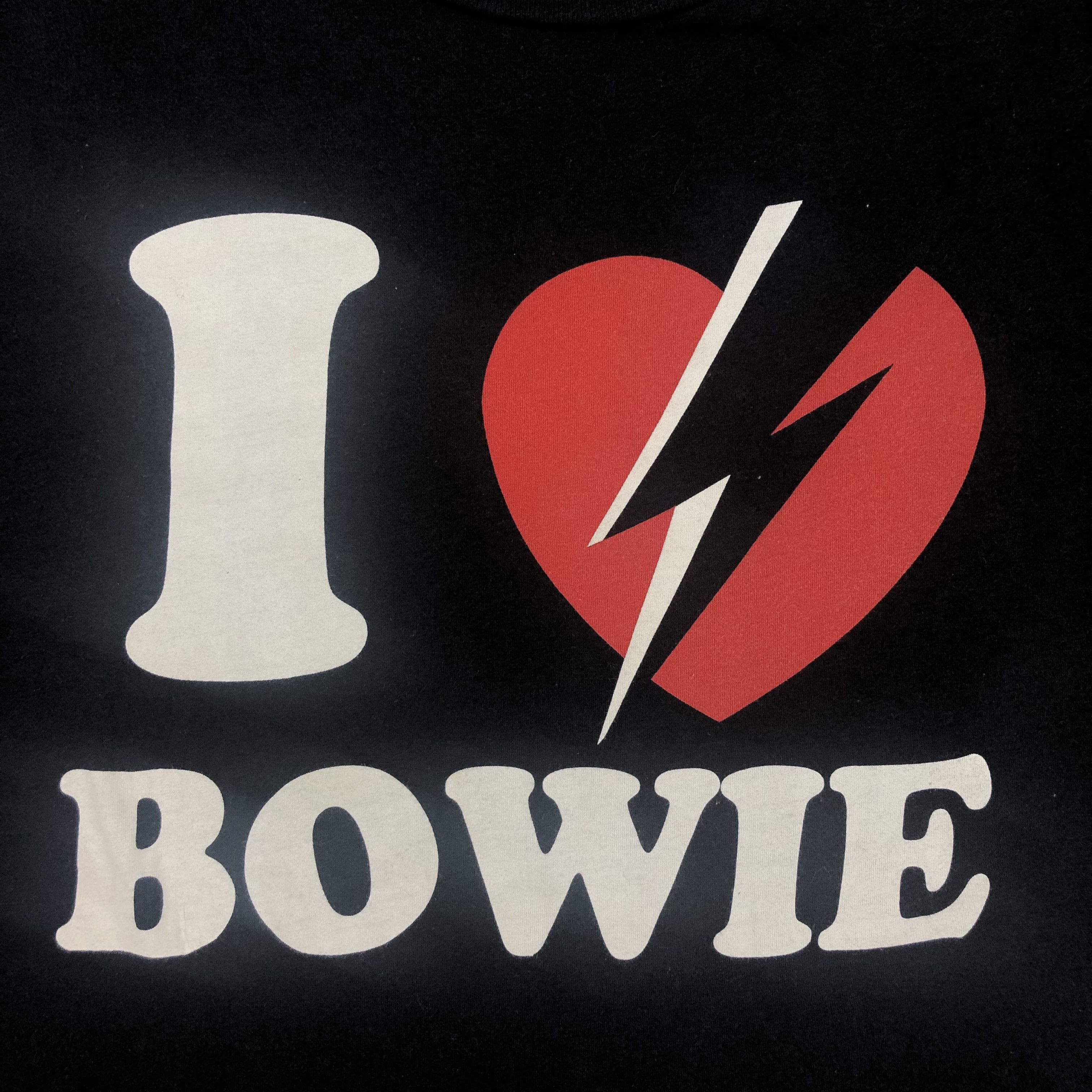 Band Tees Vintage I Love Bowie XLarge Tshirt - H006 Size US XL / EU 56 / 4 - 3 Thumbnail
