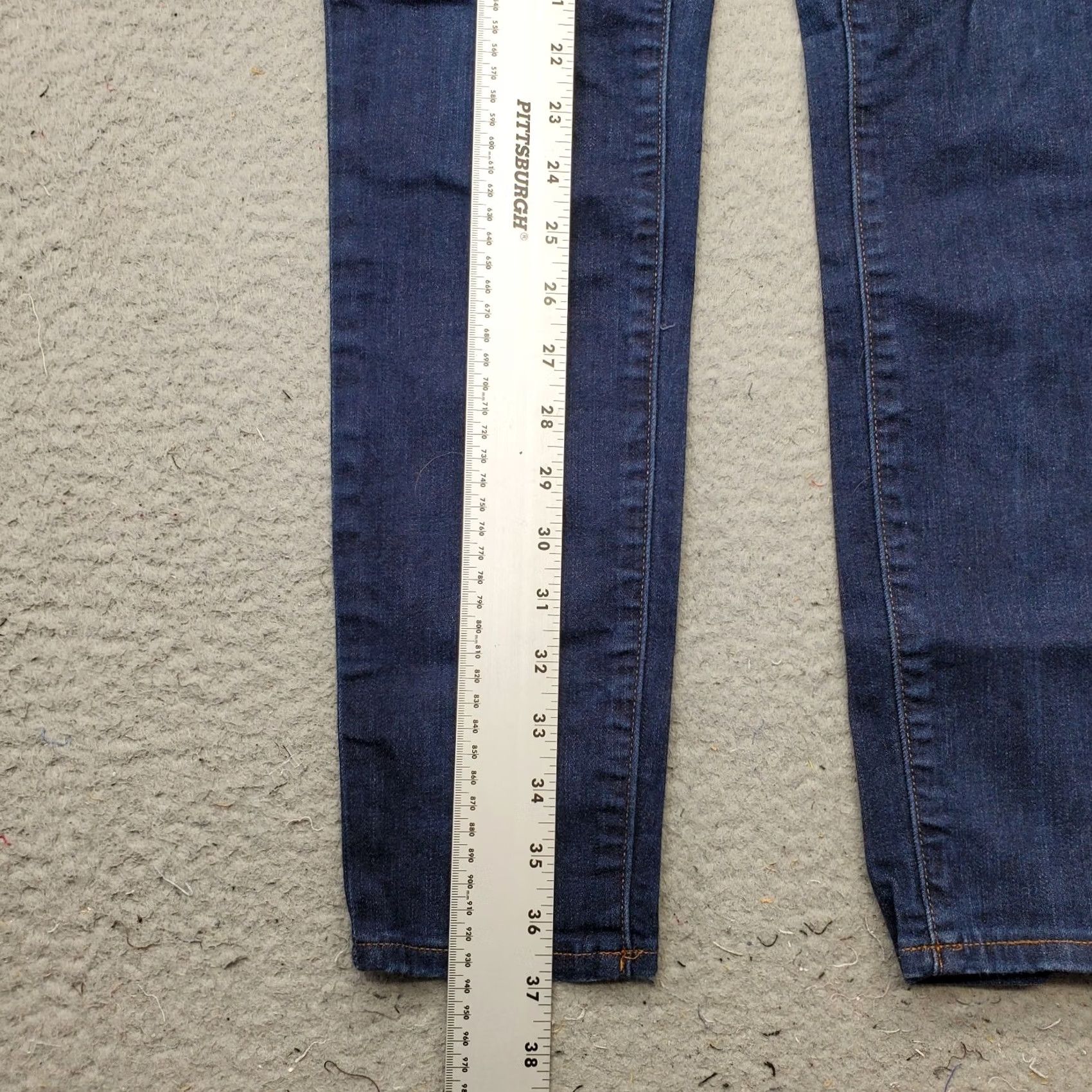 J.Crew J.CREW Jeans Womens 27 Blue Denim Flat Front Dark Wash Stretch High-Rise Skinny Jeans Womens 27 Blue Denim Dark Wash Stretch High-Rise Skinny Size 27" / US 4 / IT 40 - 3 Thumbnail
