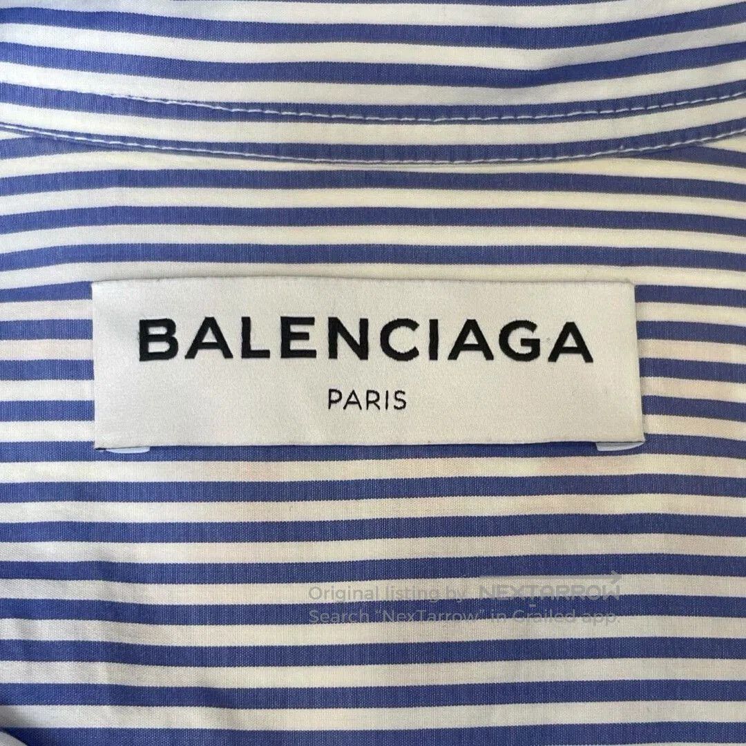 Balenciaga Balenciaga Blue Striped Shirt. Size US M / EU 48-50 / 2 - 5 Thumbnail