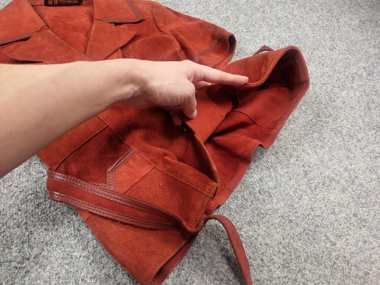 Vintage Vintage 60s Limited Suede Leather Short sleeve Blazer Jacket Size L / US 10 / IT 46 - 15 Thumbnail