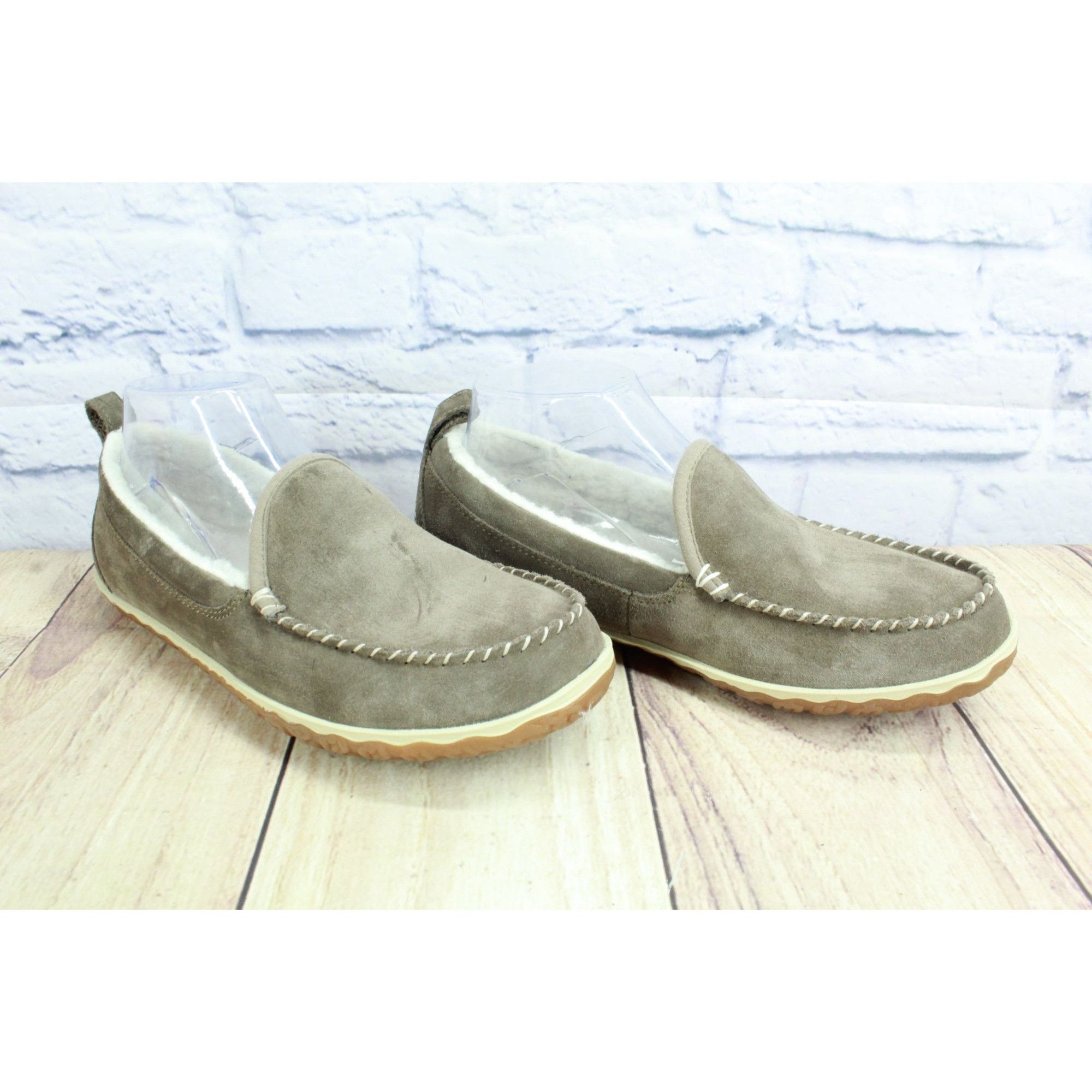 L.L. Bean LL Bean Dark Cement Fleece Lined Mountain Moccasins Size US 8 / IT 38 - 3 Thumbnail