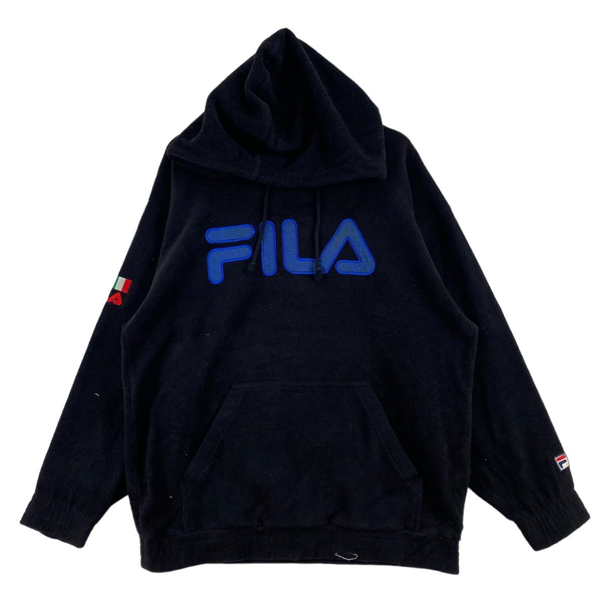Fila × Vintage Vintage FILA Big Brand Embroidered Retro Sherpa Black Size US M / EU 48-50 / 2 - 1 Thumbnail