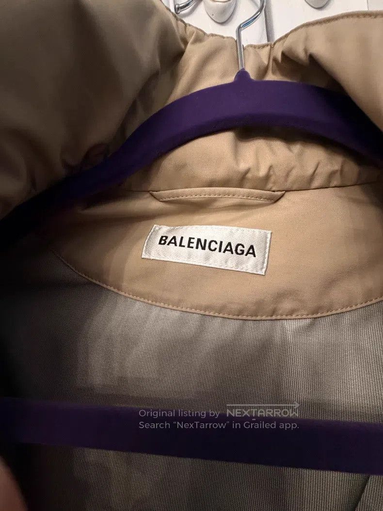 Balenciaga Balenciaga Khaki hooded sweatshirt Size XXS / US 00 / IT 34 - 4 Thumbnail