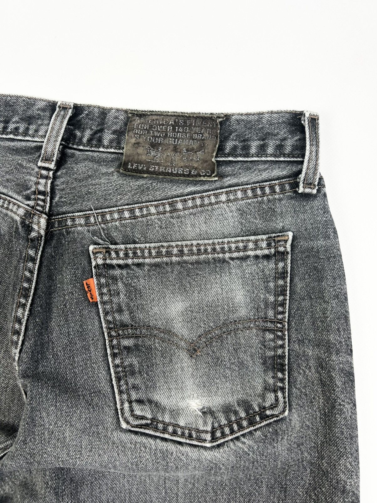 Levi's Vintage Clothing Vintage Levis 615 Orange Tab Shorts Rare Gray Y2k 90s USA Size US 30 / EU 46 - 11 Thumbnail