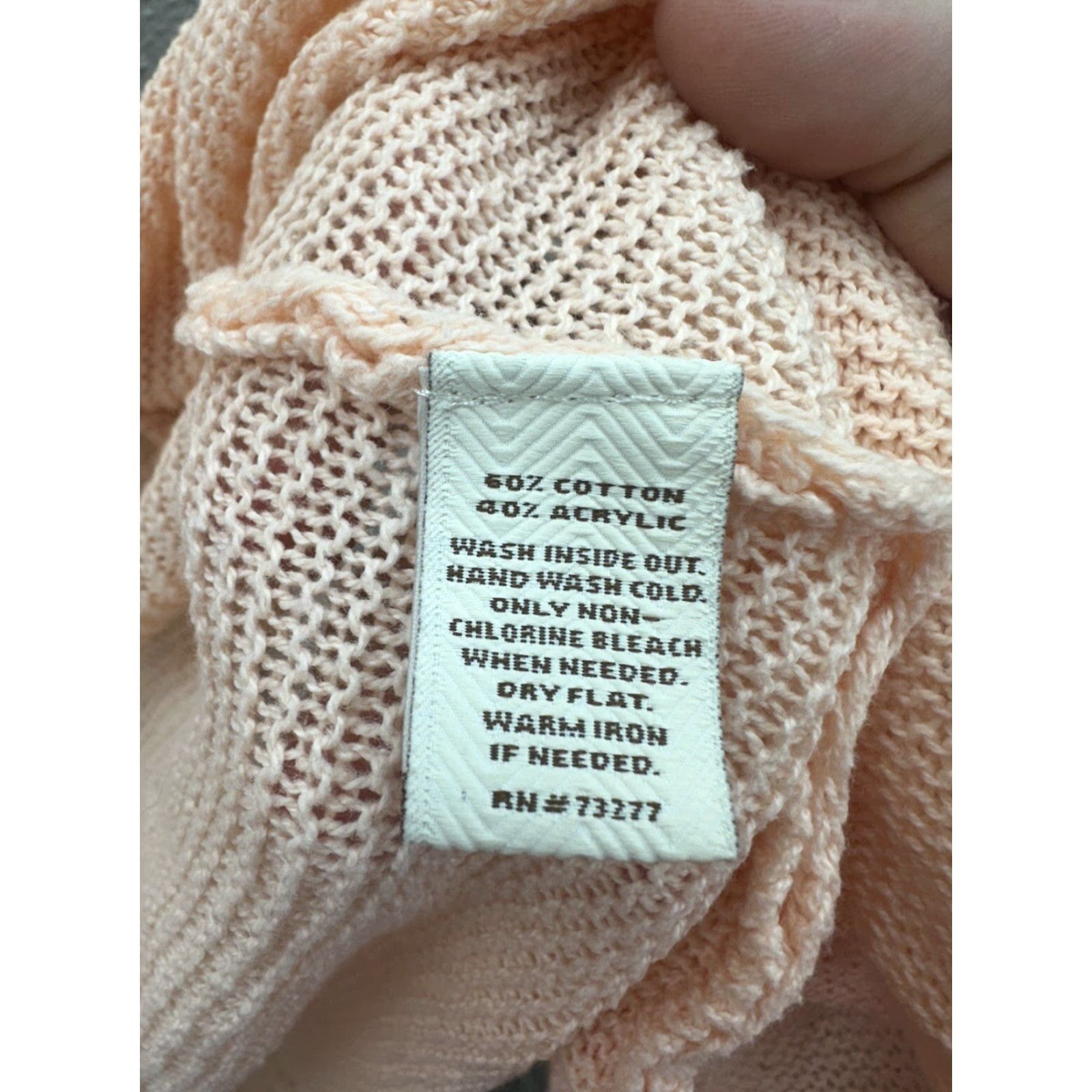 Vintage Sonoma Womens Cardigan Size Large Pink Long Sleeve Open Front Open Knit Size L / US 10 / IT 46 - 6 Thumbnail