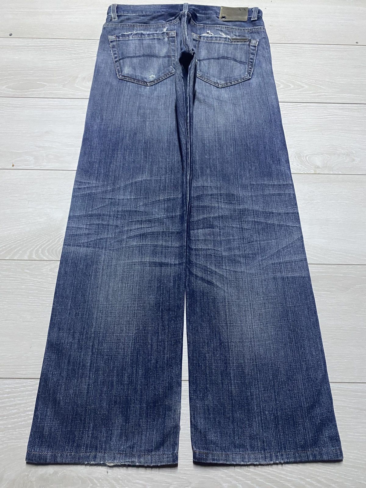 Armani Exchange Armani Exchange USA Grunge Distressed Loose Jeans Size US 31 - 2 Thumbnail