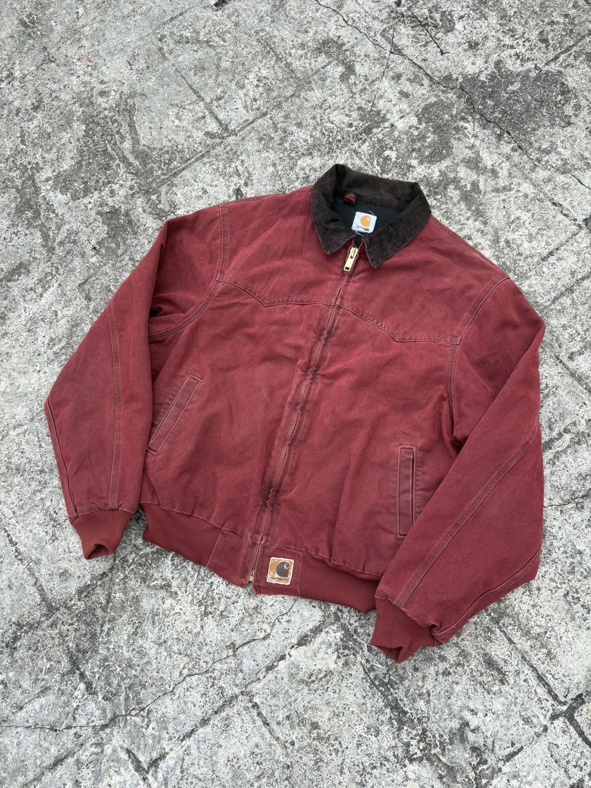 Carhartt Vintage J14CRI Carhartt Santa Fe Jacket (Crimson) Size US L / EU 52-54 / 3 - 2 Thumbnail