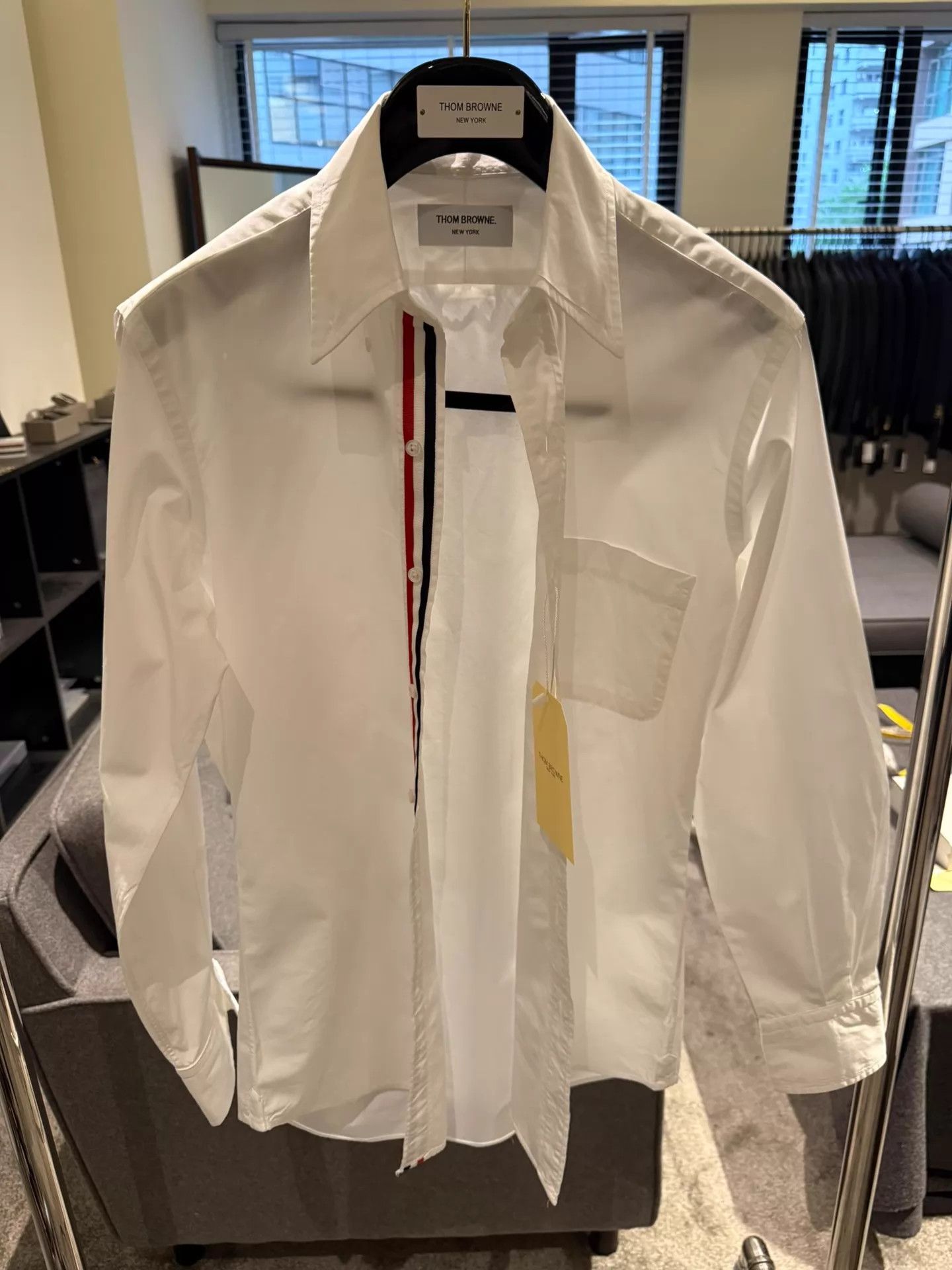 Thom Browne Thom Browne Color-Blocked Placket Poplin Shirt Size 2 Size US M / EU 48-50 / 2 - 1 Thumbnail