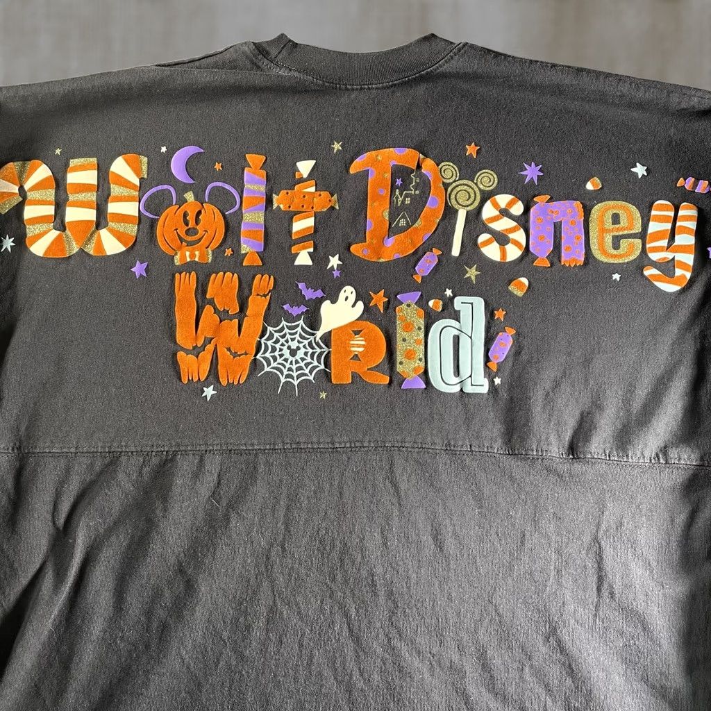 Disney Disney Halloween Spirit Jersey Shirt Mens L Black Mickey Pumpkin Ghost Ghost Spirit Jersey Size US L / EU 52-54 / 3 - 1 Thumbnail