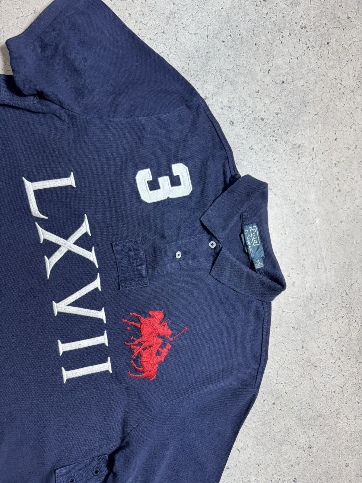 Polo Ralph Lauren Polo Ralph Lauren LXVII #3 Big Pony Vintage Polo Shirt XL Size US XL / EU 56 / 4 - 4 Thumbnail