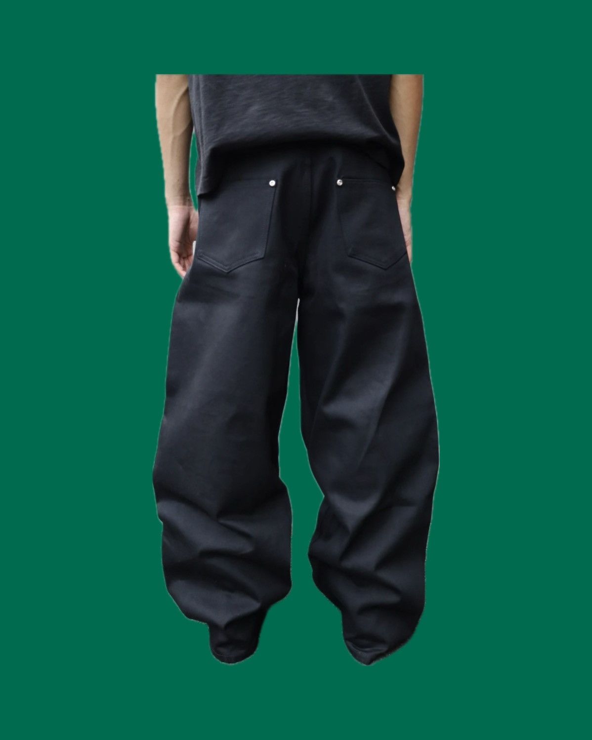 Other Berlinc 14oz Black Raw Selvedge Baggy Denim Size US 30 / EU 46 - 3 Thumbnail