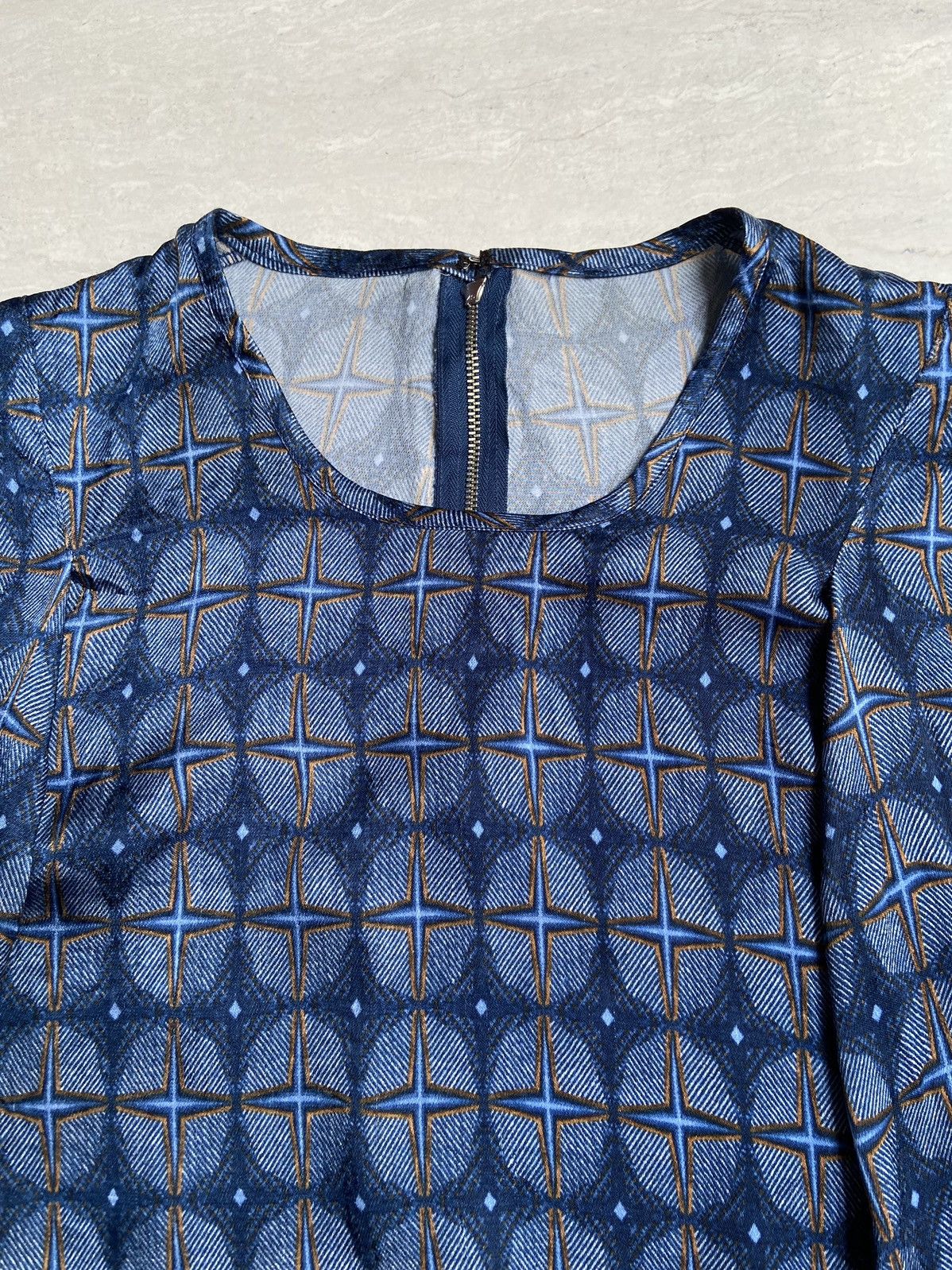 Zucca ZUCCA Motive Midi Dress Size L / US 10 / IT 46 - 10 Thumbnail
