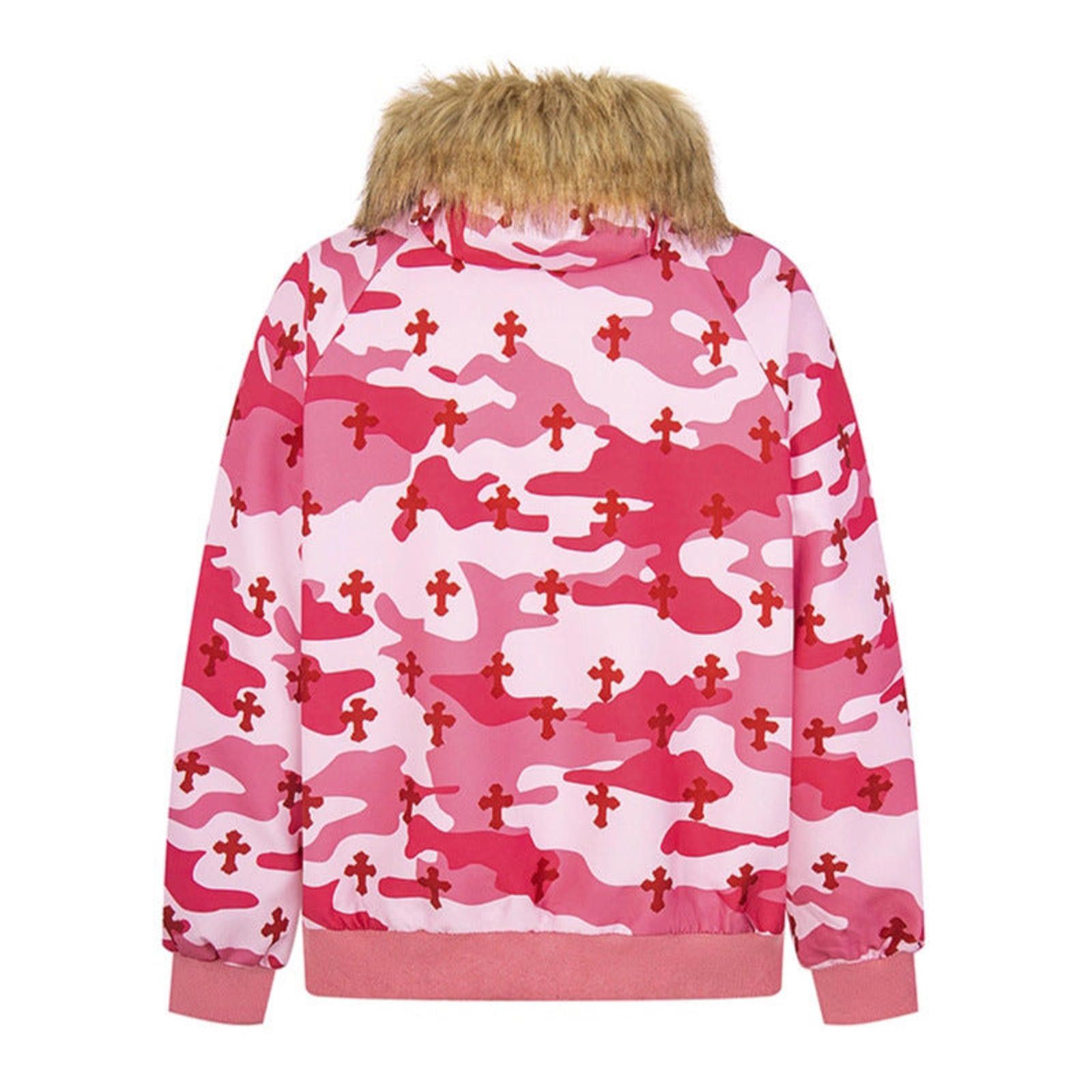 Japanese Brand Camouflage Faux Fur Collar Bomber Jacket Size US M / EU 48-50 / 2 - 4 Thumbnail