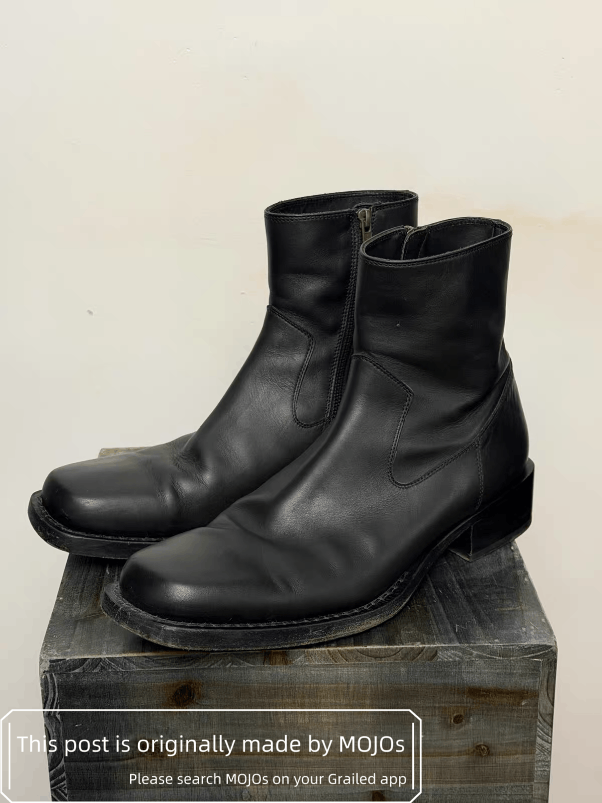 Ann Demeulemeester Sz 44 Ann Demeulemeester Square Combat Boots mojos3221 Size US 11 / EU 44 - 3 Thumbnail