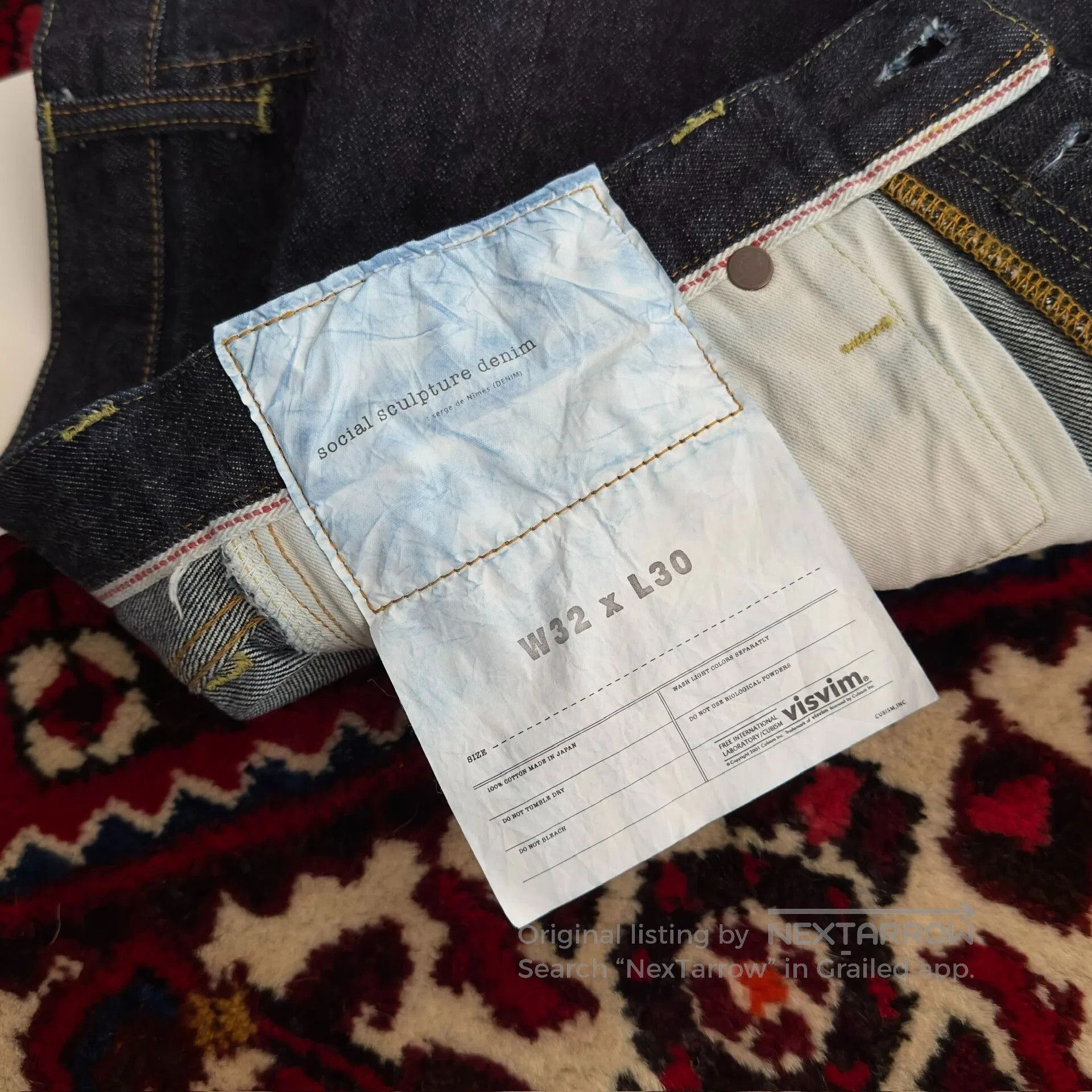 Visvim Visvim EX Wide Denim Pants W32L30. Size US 30 / EU 46 - 7 Thumbnail