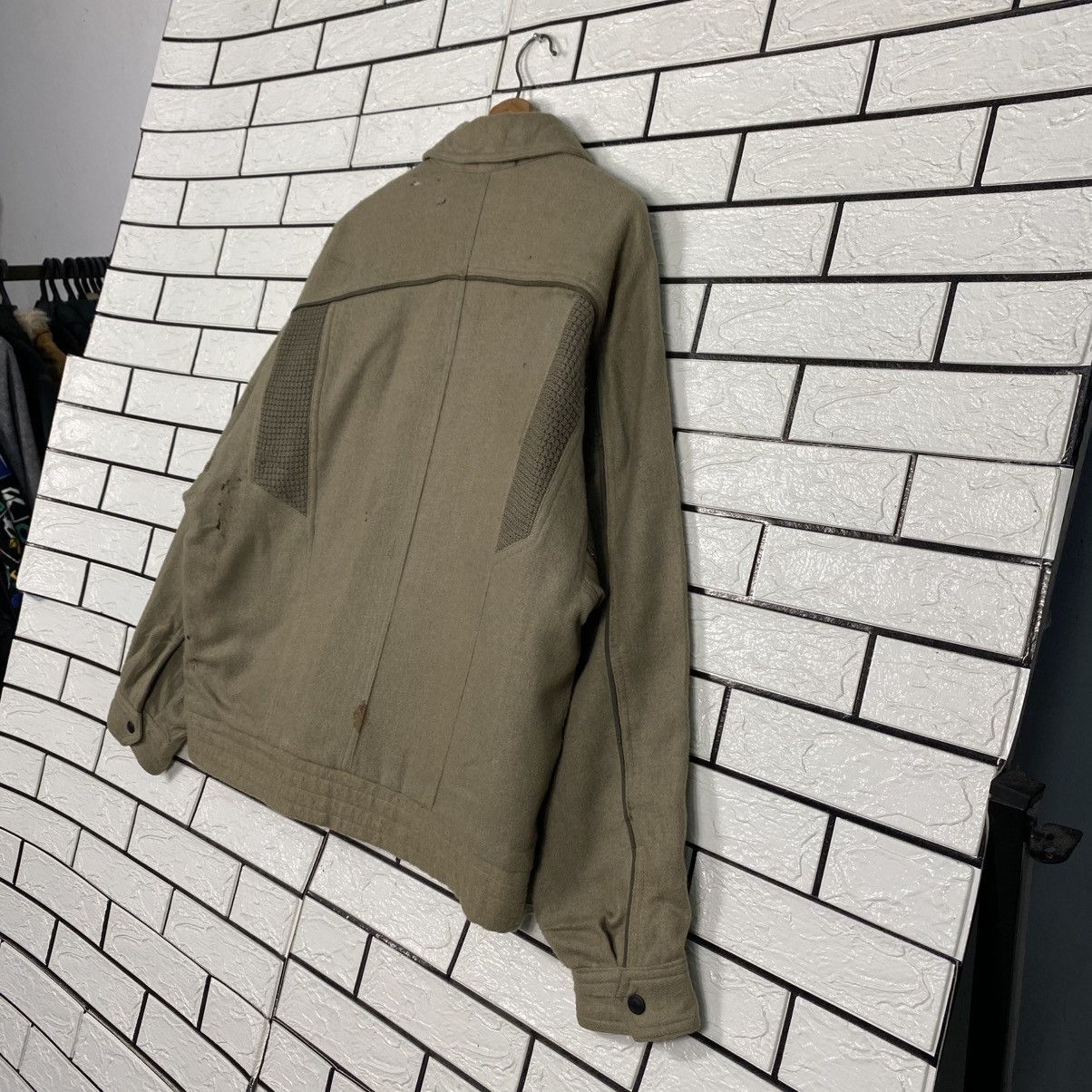 Japanese Brand Vintage Wool Bomber Jacket Drigo Japan Issey Miyake Size US L / EU 52-54 / 3 - 12 Thumbnail