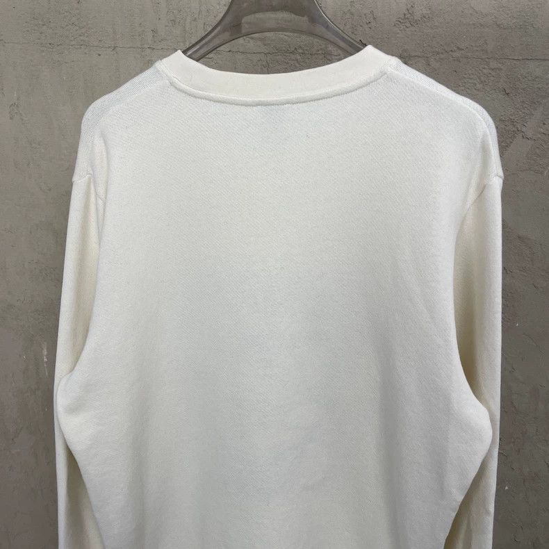 Loewe loewe Beige embroidered logo round-neck sweatshirt 2506-Nex Size US M / EU 48-50 / 2 - 4 Thumbnail