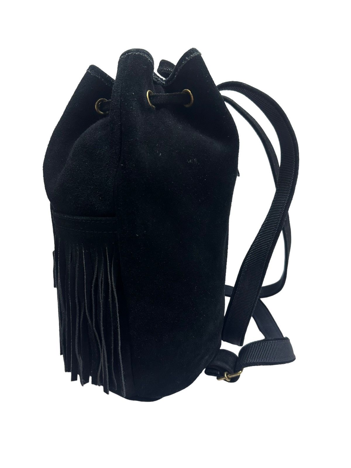 Genuine Leather × Japanese Brand Vintage SAC Leather Fringe Rucksack Backpack Size ONE SIZE - 2 Thumbnail