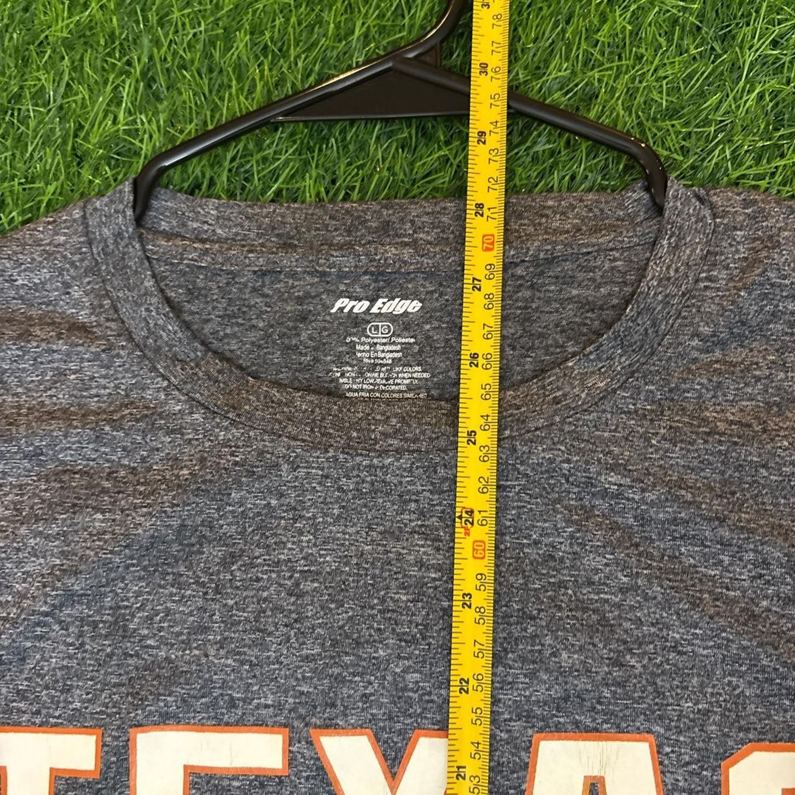Pro Edge Men's Grey Texas Longhorns Graphic Athletic Tee Size US L / EU 52-54 / 3 - 6 Thumbnail