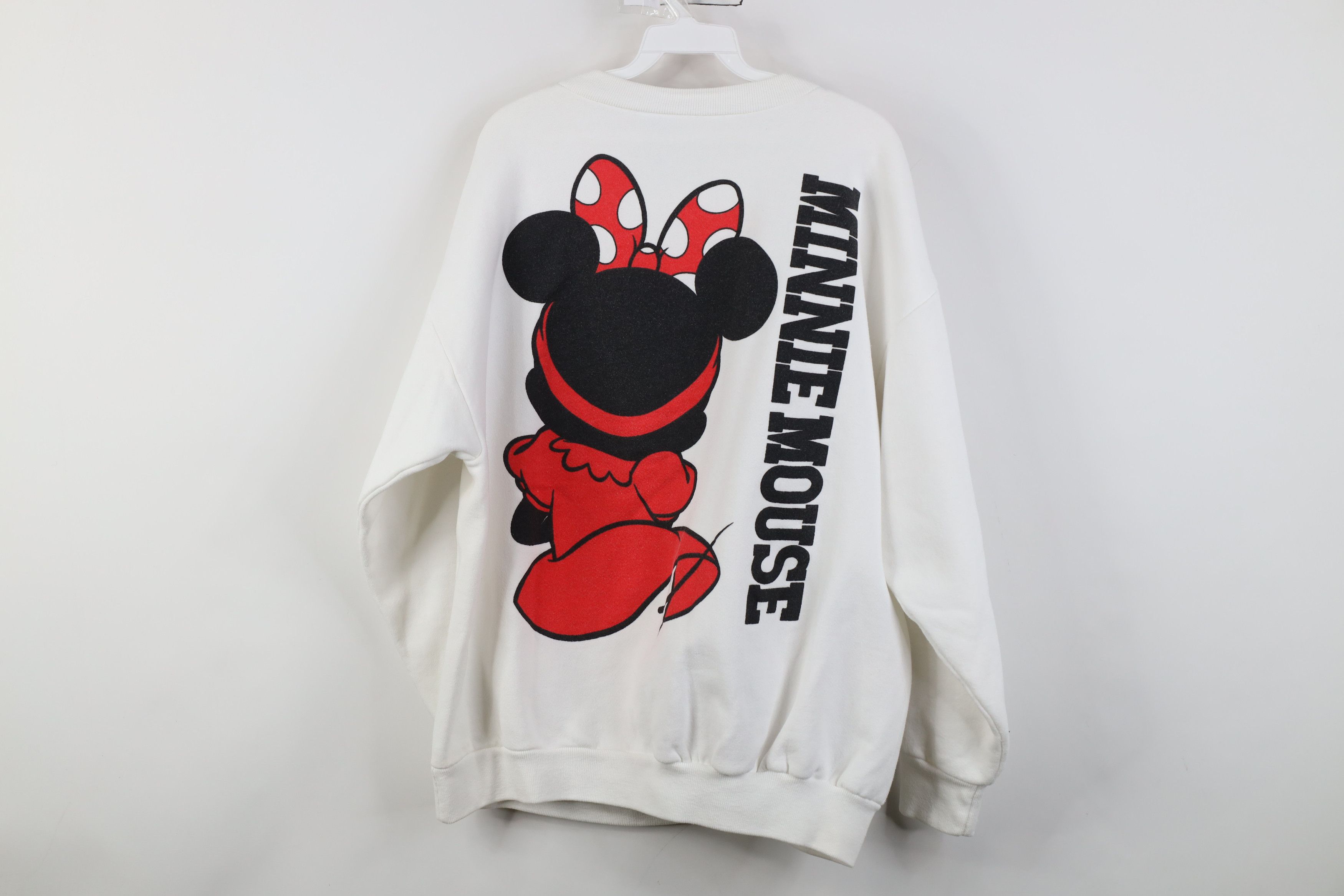 Disney Vintge 80s 90s Disney Jumbo Minnie Mouse Crewneck Sweatshirt Size XL / US 12-14 / IT 48-50 - 13 Thumbnail