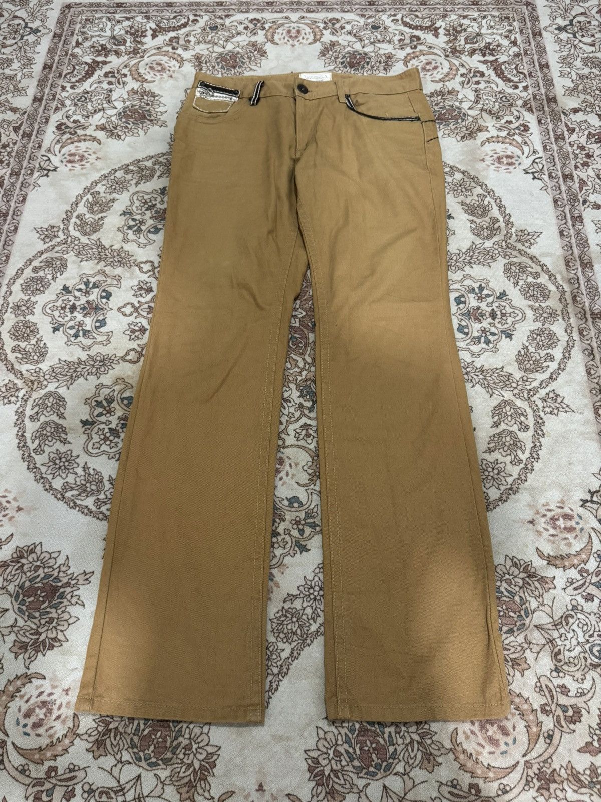 Japanese Brand Vintage Lolita Japan Brown Jeans Size US 36 / EU 52 - 1 Thumbnail