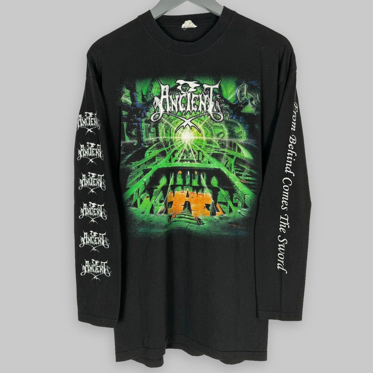 Band Tees Vintage 1999 Ancient Halls of Eternity Metal LS T Shirt Size US XL / EU 56 / 4 - 1 Thumbnail