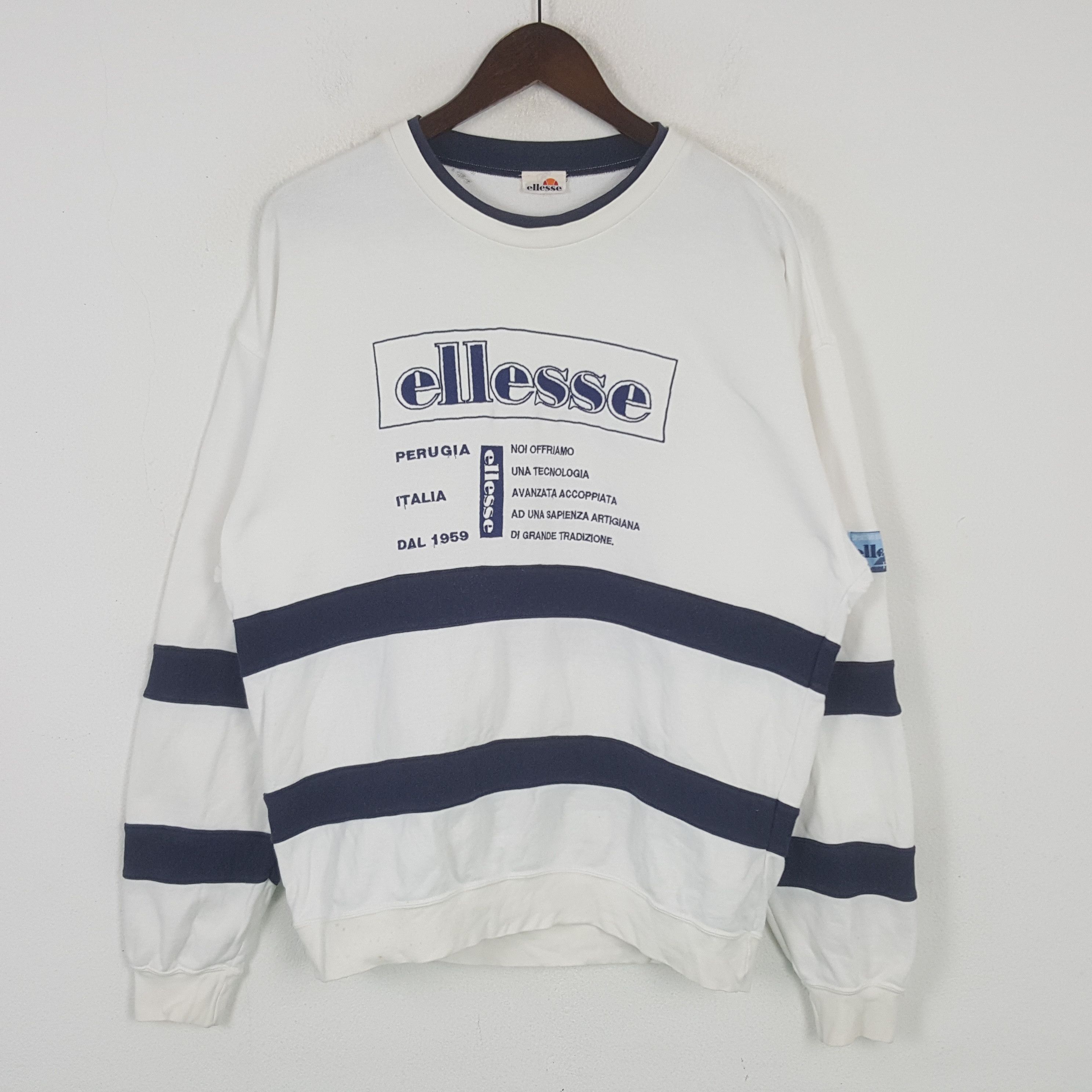 Ellesse × Vintage Vintage Ellesse Italia Sweatshirt Size US M / EU 48-50 / 2 - 1 Thumbnail