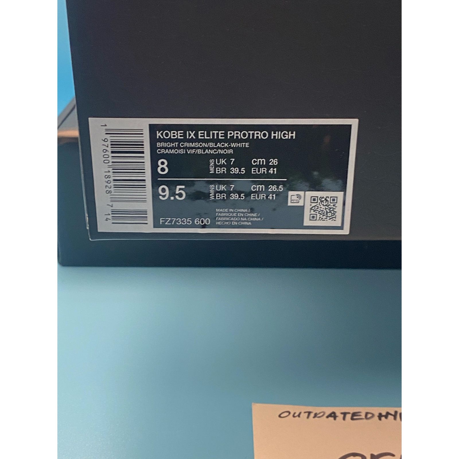 Nike Kobe 9 Elite Protro 'Christmas' 2024 m8 w9.5 Size US 8 / EU 41 - 10 Thumbnail