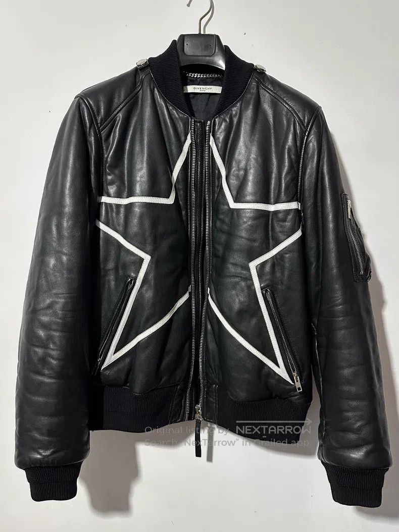 Givenchy Givenchy Size48 17fw Black Leather Jacket Size US M / EU 48-50 / 2 - 1 Thumbnail