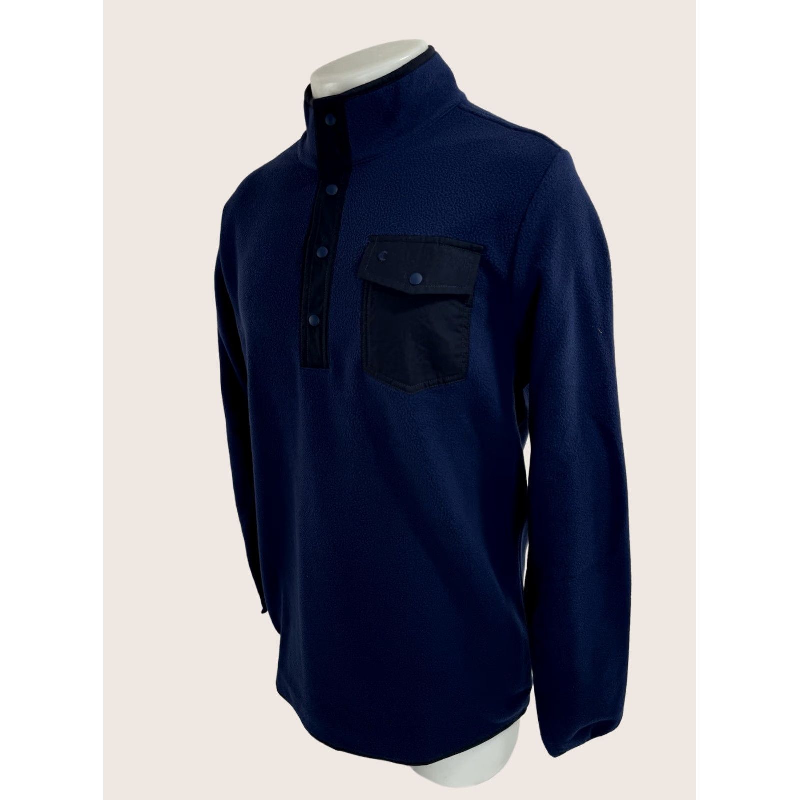 Logo 7 CRIQUET Jacket - M fleece Pullover Embroidered Logo Blue - NEW w/o TAG, Snap Closure, Cobble/ CQ46, Mens, Shirt? Size US M / EU 48-50 / 2 - 1 Thumbnail