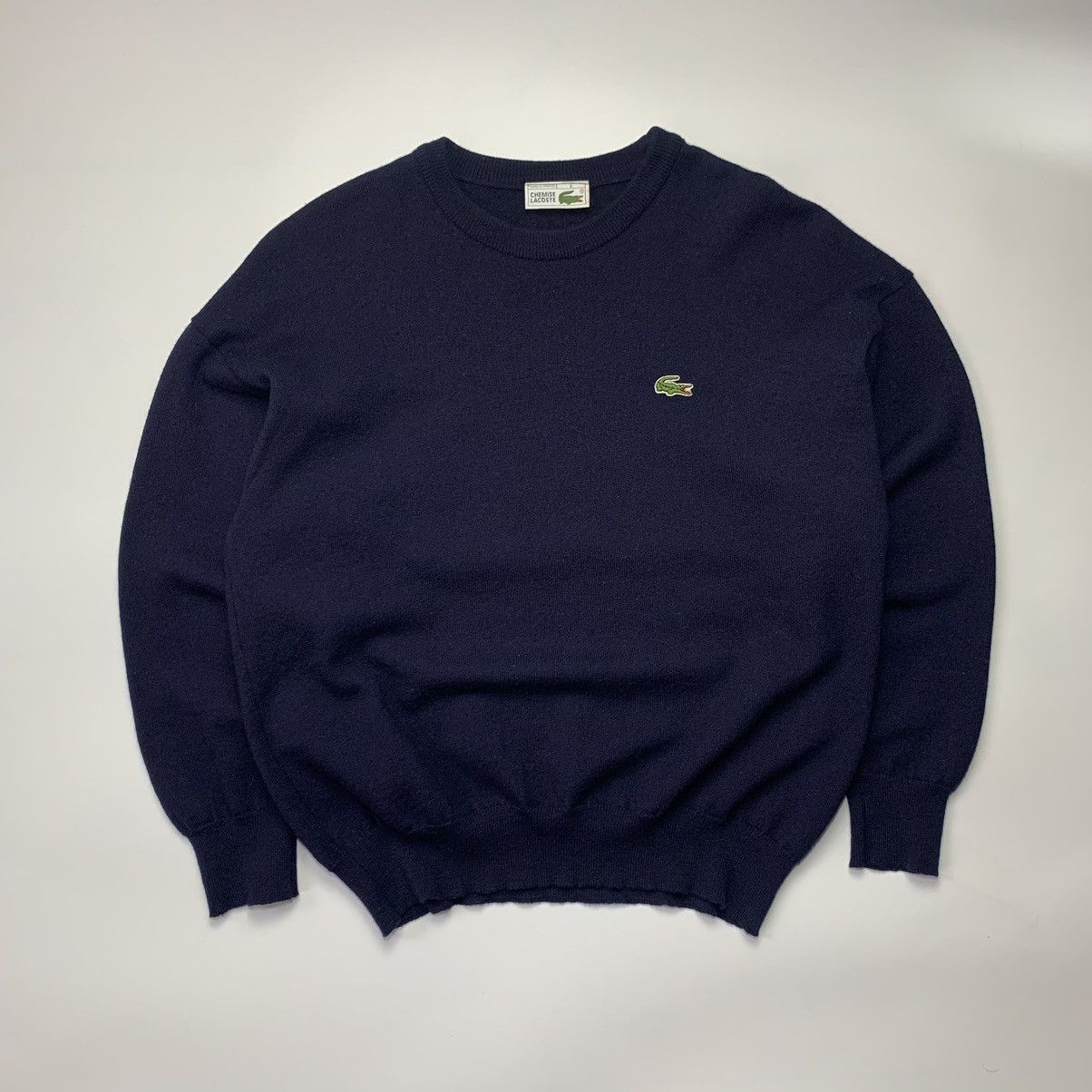 Other 🇫🇷 Vintage 90s Lacoste Chemise Wool Sweater made in France Size US M / EU 48-50 / 2 - 1 Thumbnail