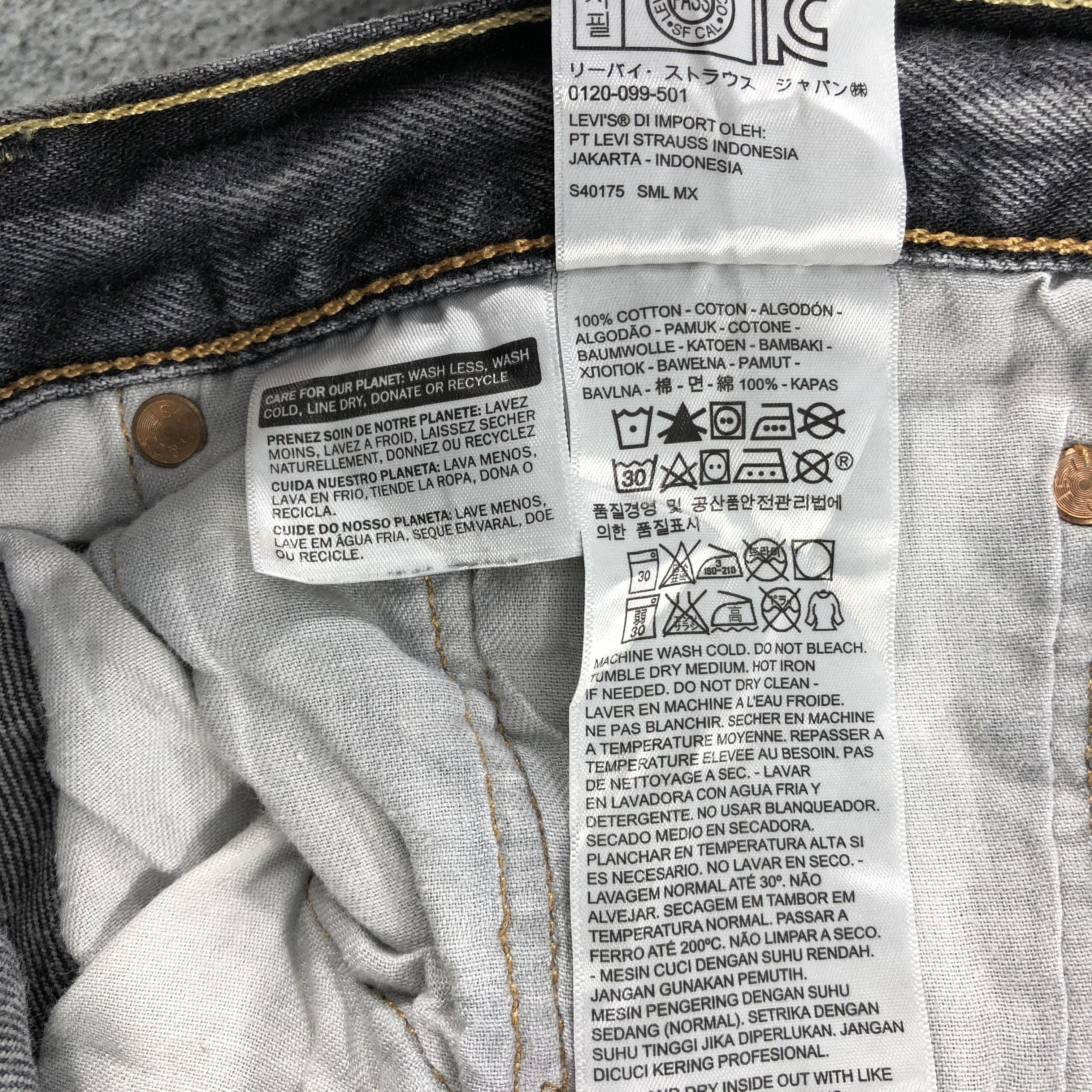 Levi's Vintage Levis 501 Earth Tone Jeans-J1592 Size US 44 / EU 60 - 13 Thumbnail