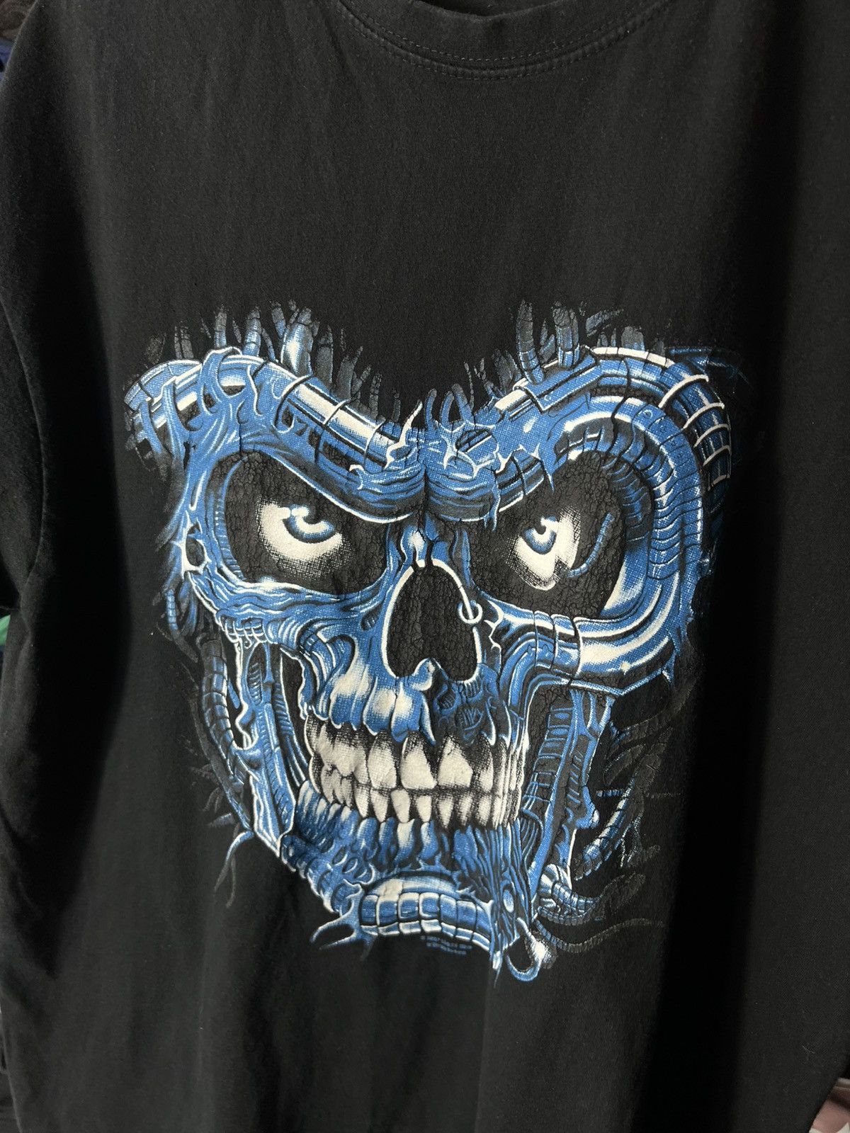 Liquid Blue Vintage Liquid Blue Skull T-Shirt Y2K Biker Cyber Size L Size US L / EU 52-54 / 3 - 8 Thumbnail