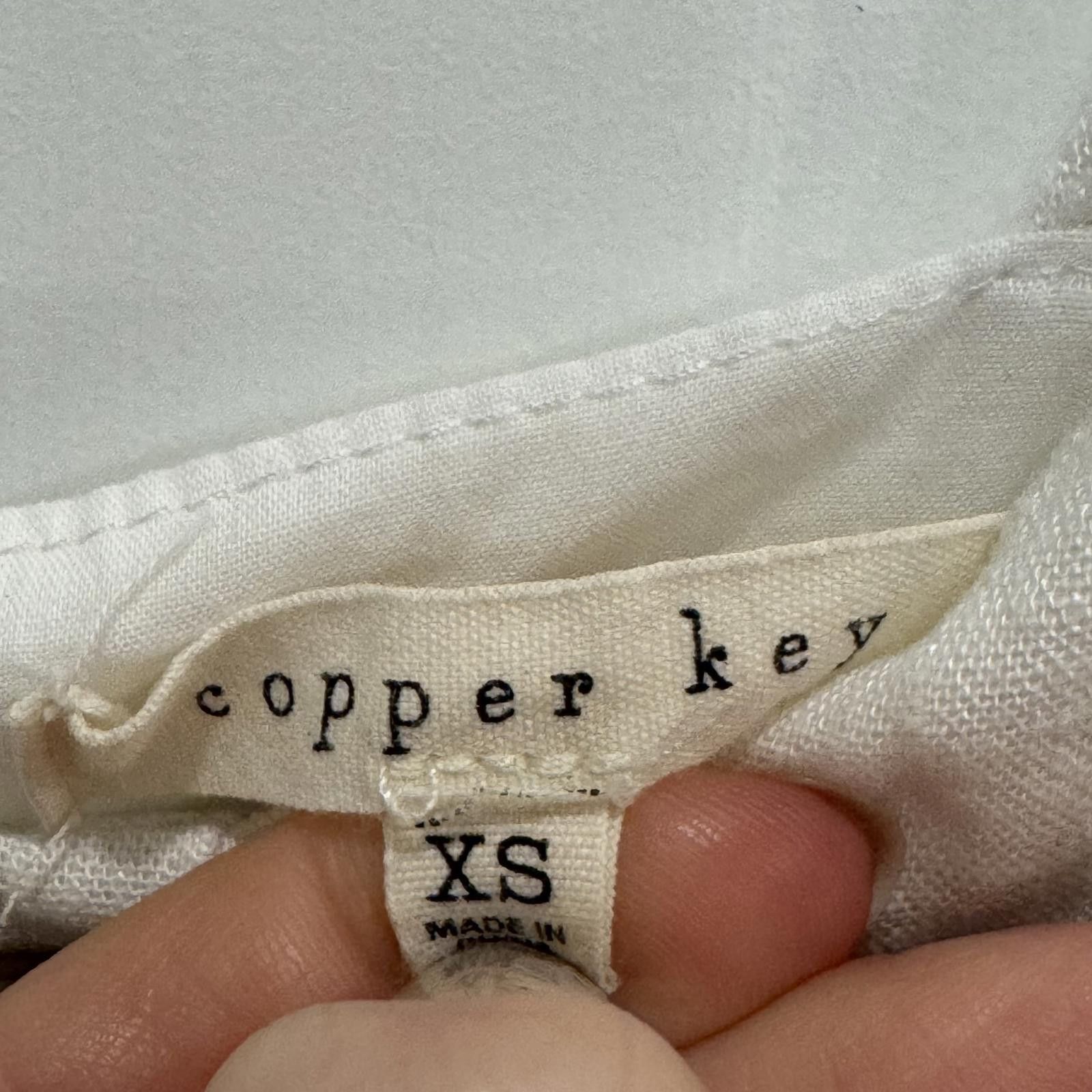 Other Copper Key Women's White Jumpsuit with Button Front XS Size 26" / US 2 / IT 38 - 3 Thumbnail