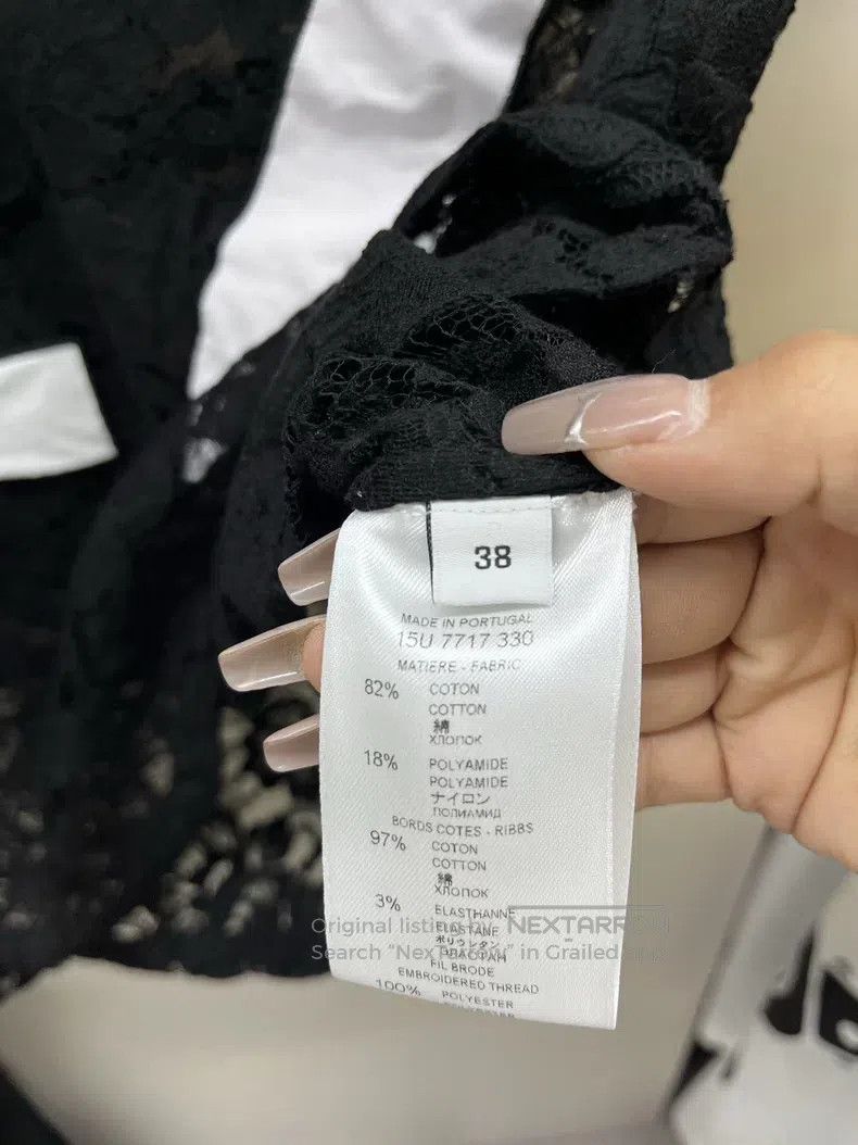 Givenchy Givenchy Limited Edition Pervert 17 Black Lace T-Shirt Size US M / EU 48-50 / 2 - 4 Thumbnail