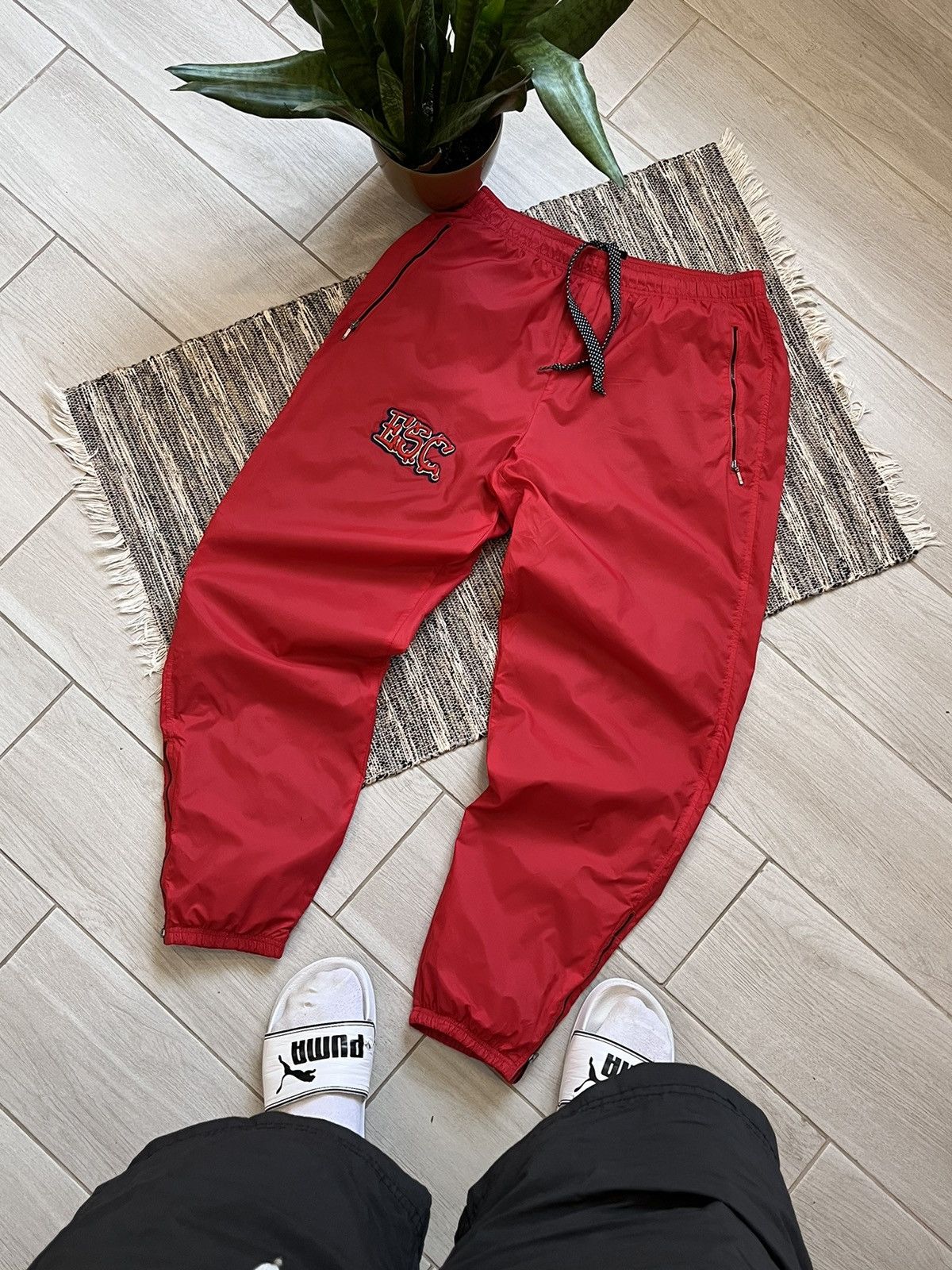 Nike × Vintage Vintage Nike nylon sweatpants minimalistic Size US 34 / EU 50 - 1 Thumbnail