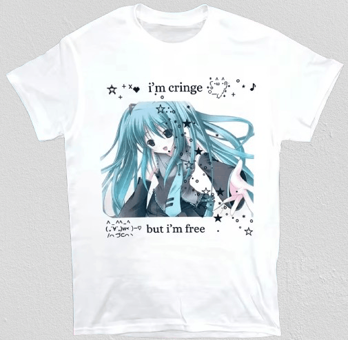 Japanese Brand Streetwear Y2K Retro Grunge Anime Girl T-Shirt Tee Size M / US 6-8 / IT 42-44 - 1 Thumbnail