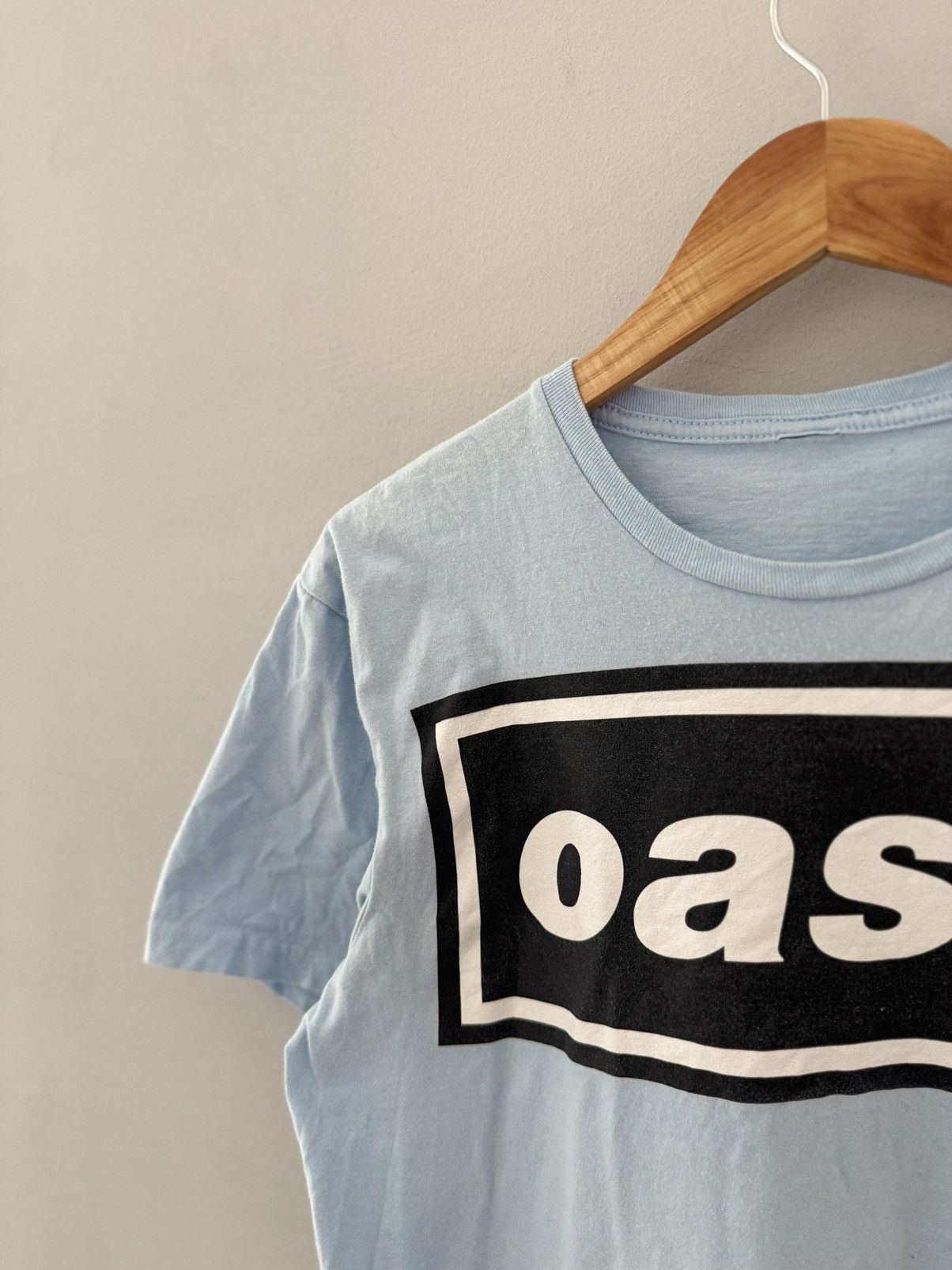 Band Tees × Vintage Vintage 2000s Oasis Britpop Blue Tee Size US M / EU 48-50 / 2 - 4 Thumbnail