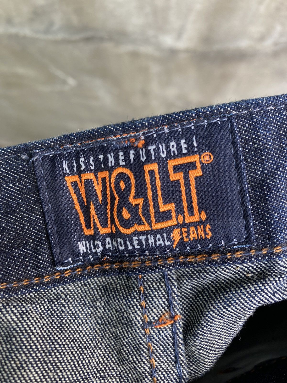 W&LT Banana Cut Denim Jeans Size US 28 / EU 44 - 8 Thumbnail
