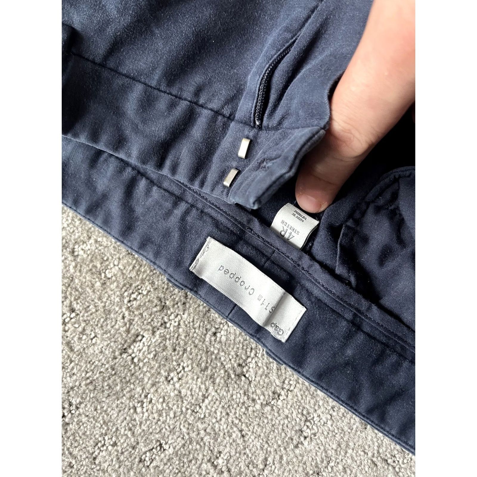 Gap Gap Slim Cropped Stretch PANTS Women 4 Blue Pockets Size 4 Regular Navy Cropped Slim Stretch Size 27" / US 4 / IT 40 - 5 Thumbnail