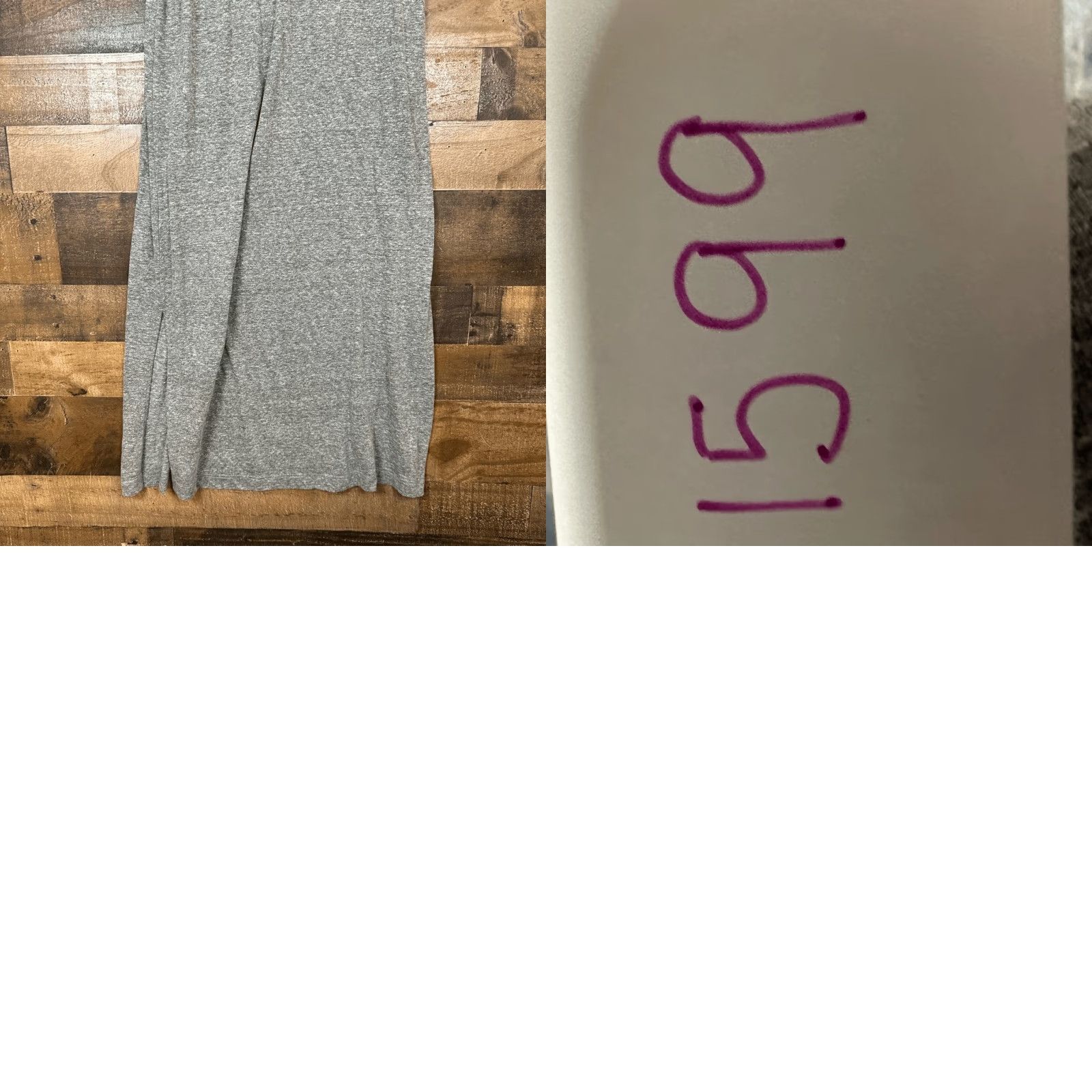 Vintage Current/Elliott The Perfect Muscle Tee Maxi Dress Slit Heather Gray L Women Dress Tank Maxi Large Gray Size L / US 10 / IT 46 - 8 Thumbnail