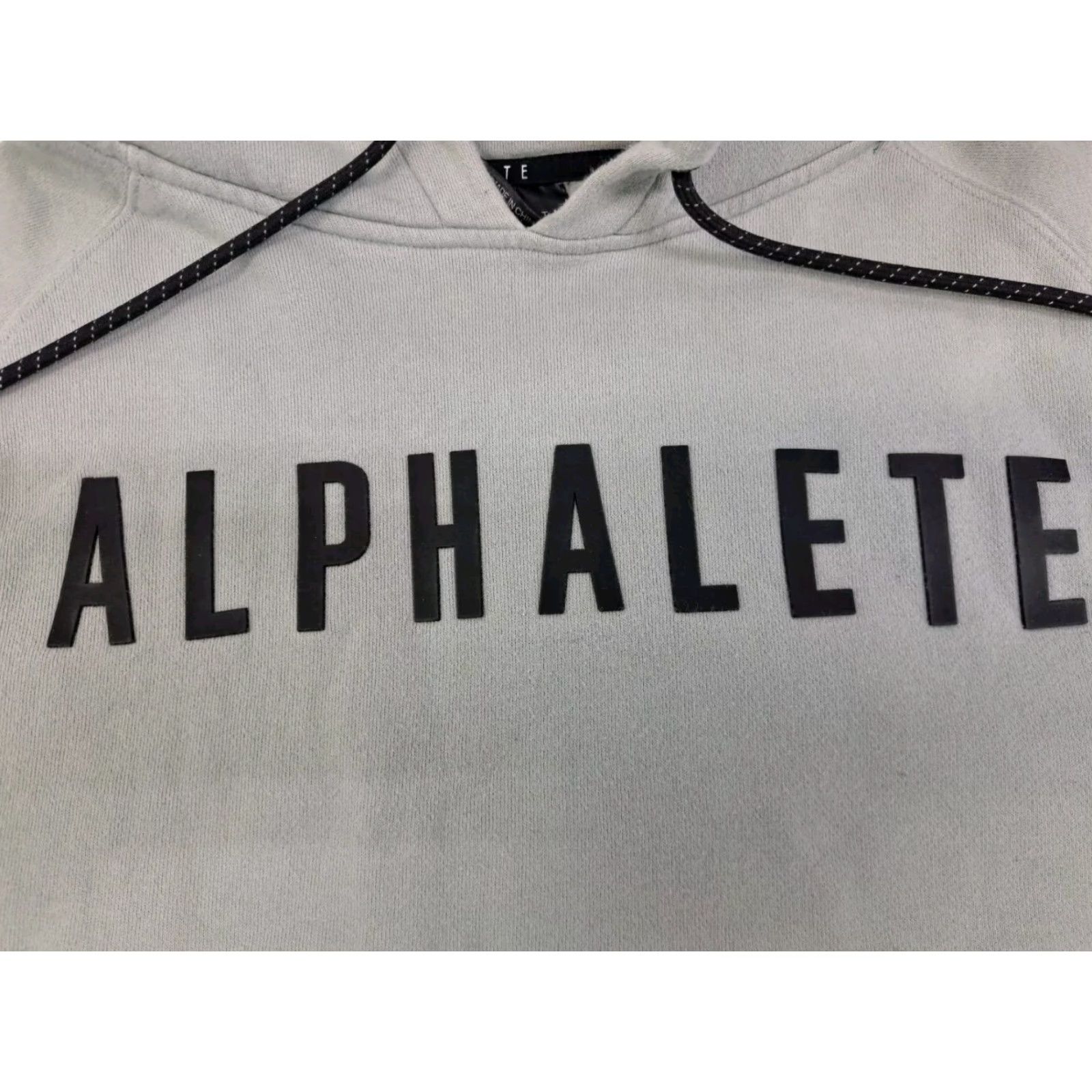 Vintage ALPHALETE Men’s Hoodie Long Sleeve Gray Small Crew Neck Pullover with Pockets Logo Sports All Seasons Regular Fit Size US S / EU 44-46 / 1 - 3 Thumbnail