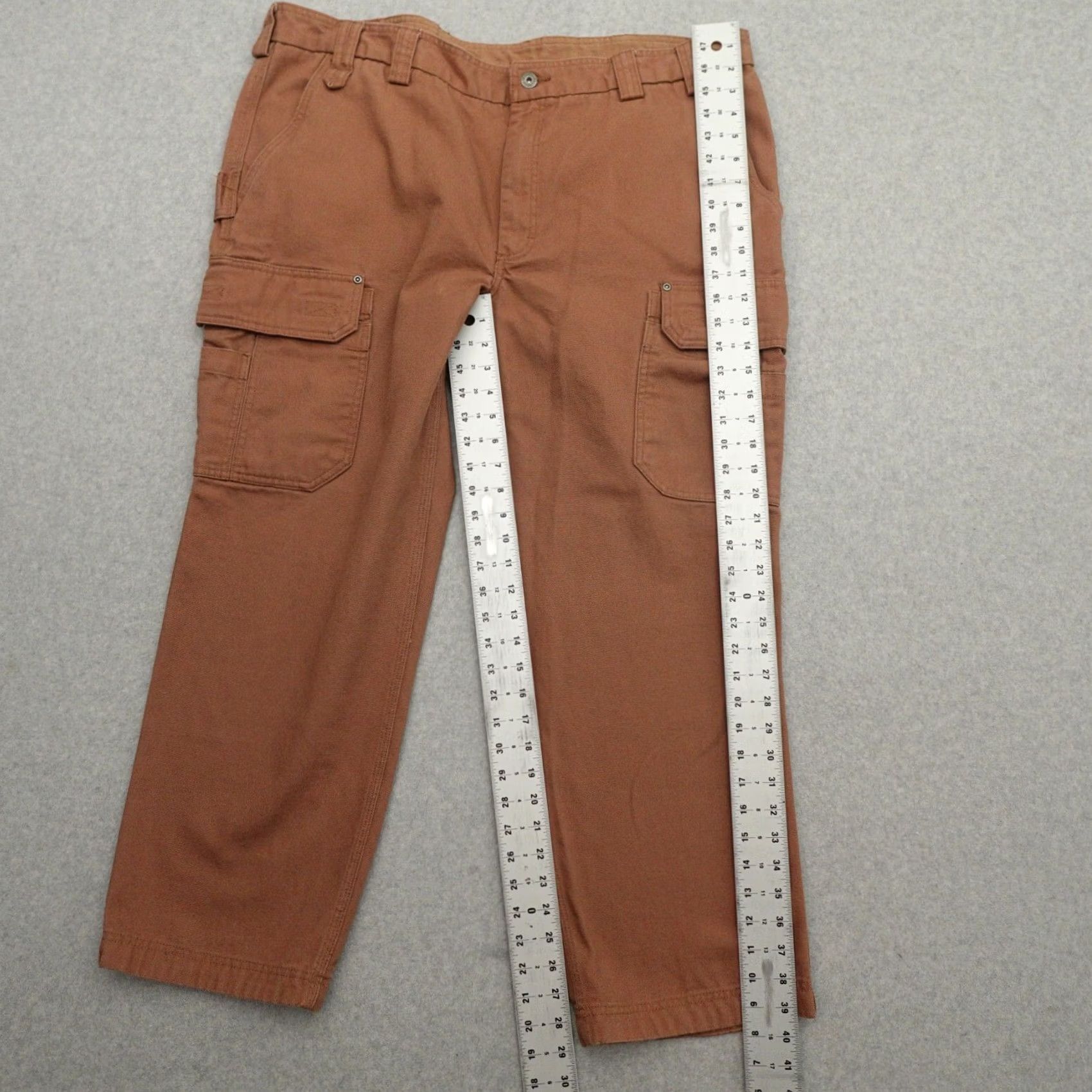 CO Duluth Trading Co Pants Mens 44 (44X29) Fire Hose Canvas Cargo Carpenter Brown Pants Mens 44 Canvas Brown Fire Hose Cargo Carpenter Pants Mens 44x29 Size US 44 / EU 60 - 3 Thumbnail
